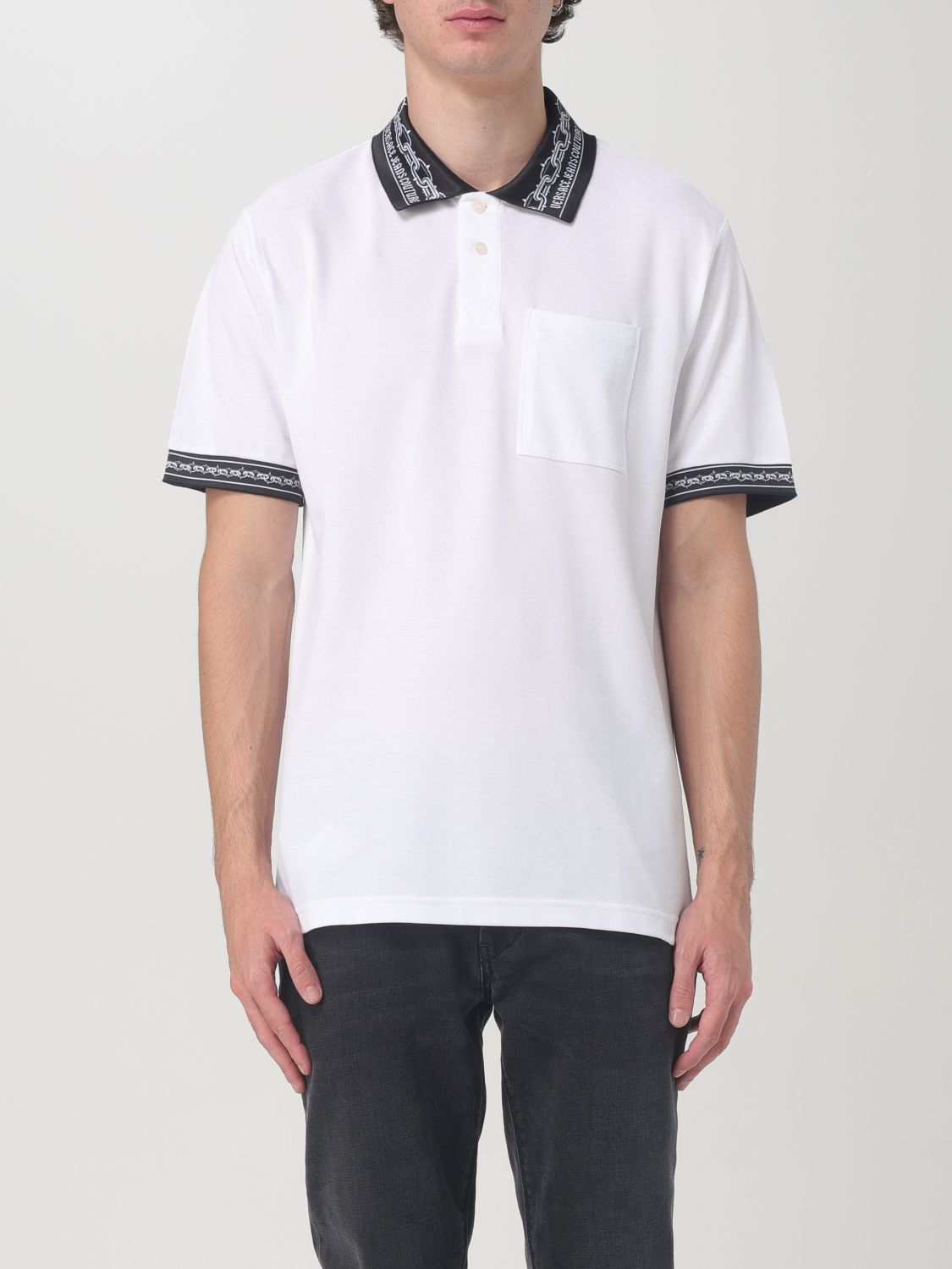 Versace Jeans Couture Polo Shirt  Men Color White In Weiss