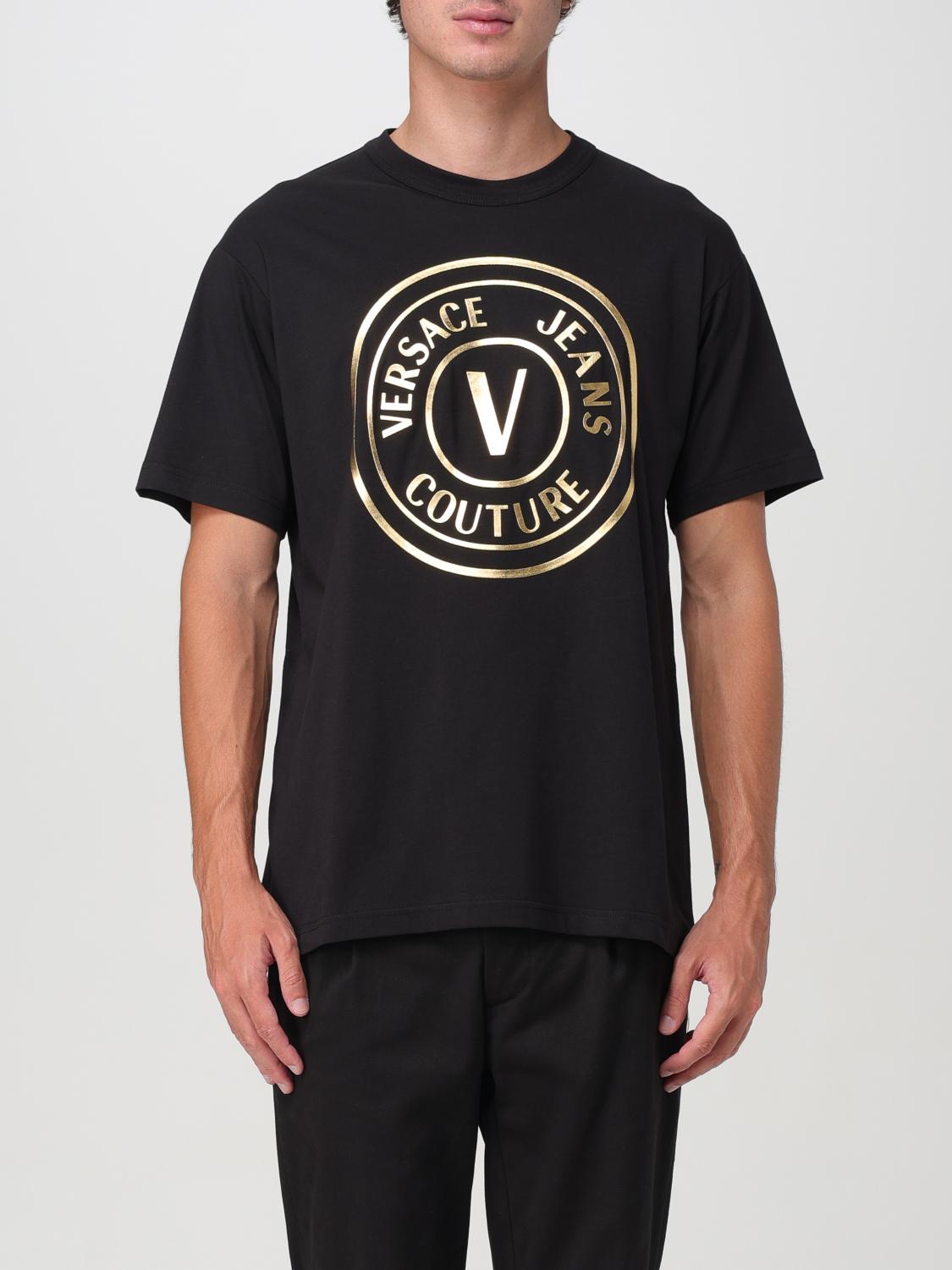 VERSACE JEANS COUTURE T-SHIRT VERSACE JEANS COUTURE MEN COLOR BLACK F93291002