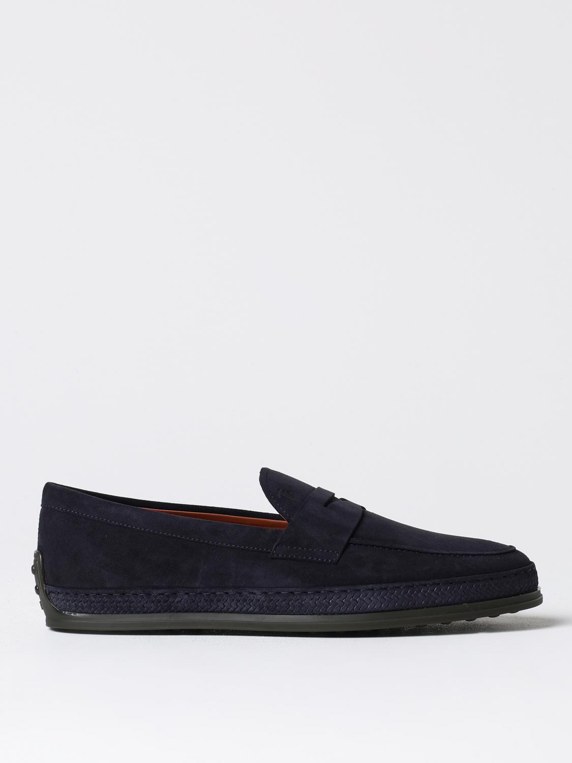 Shop Tod's Loafers  Men Color Blue In Blau