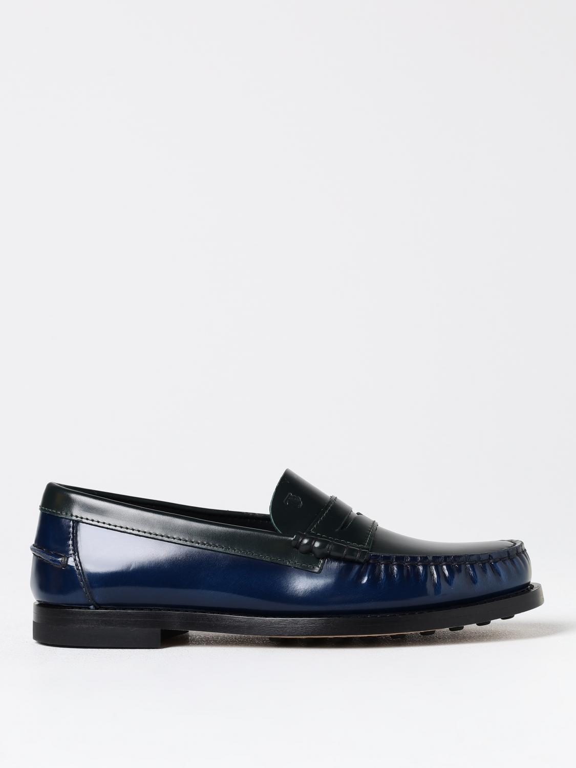 Shop Tod's Loafers  Woman Color Blue In Blau