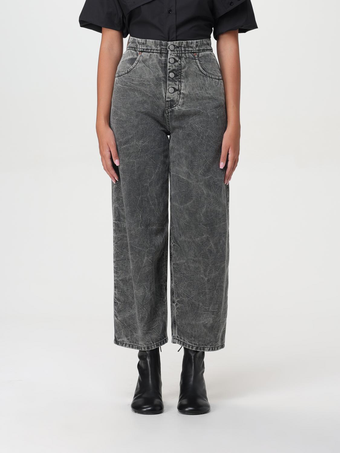 Mm6 Maison Margiela Pants Woman Color Grey In Grey