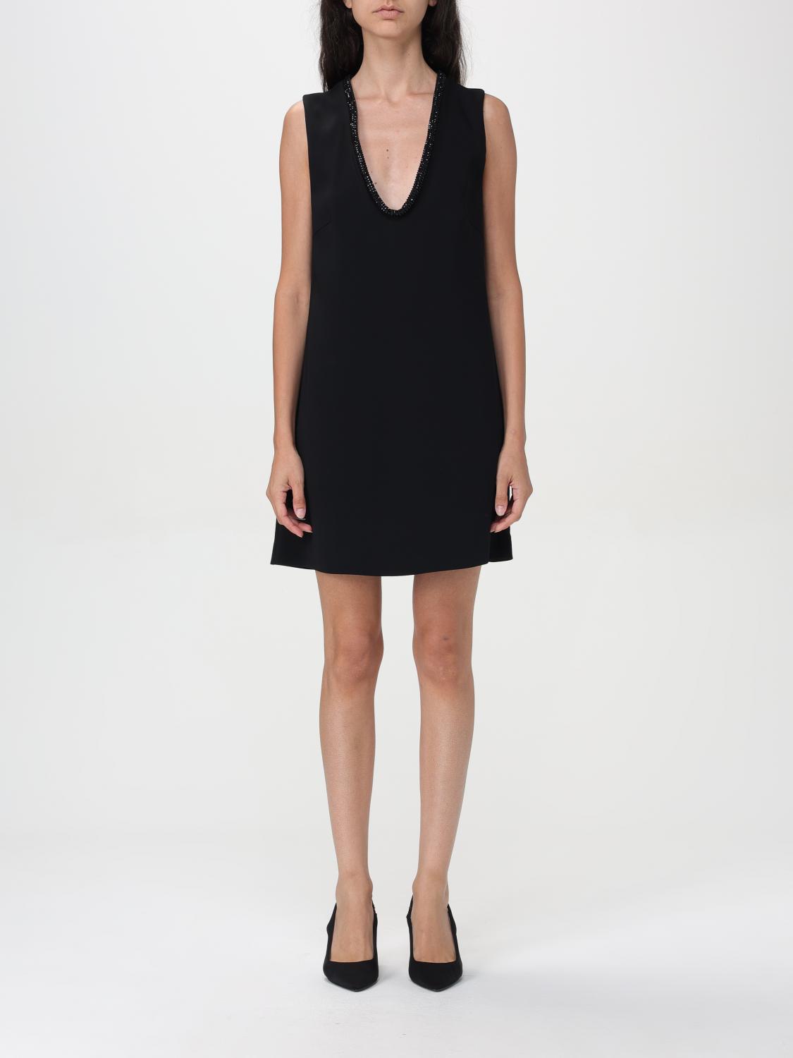 Shop Pinko Dress  Woman Color Black In Schwarz