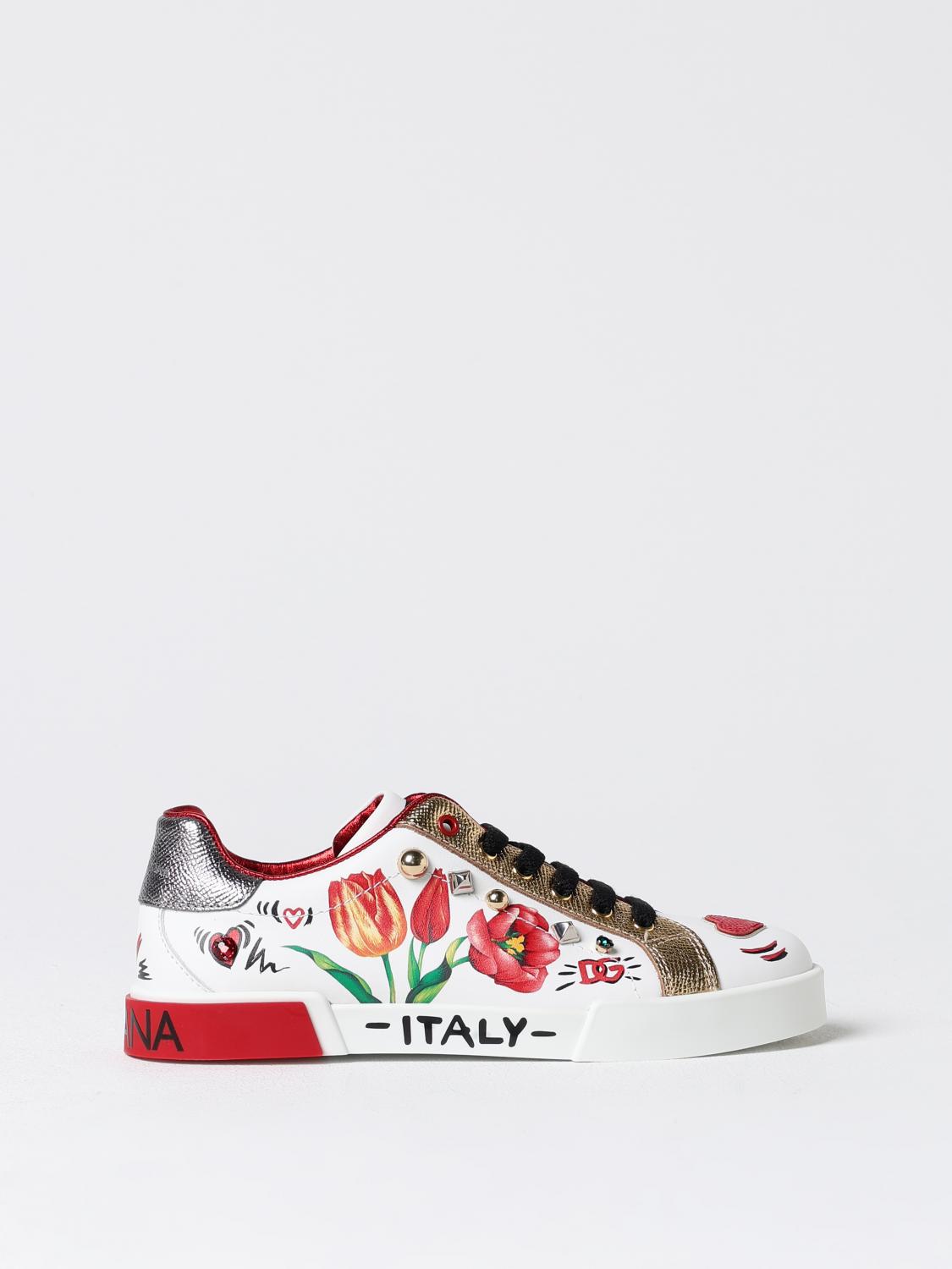 Shop Dolce & Gabbana Sneakers  Kids Color White In Weiss