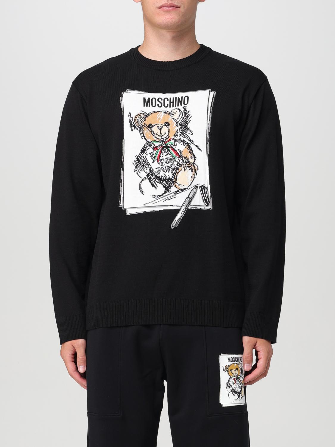 Moschino Teddy Sweatshirt In Black