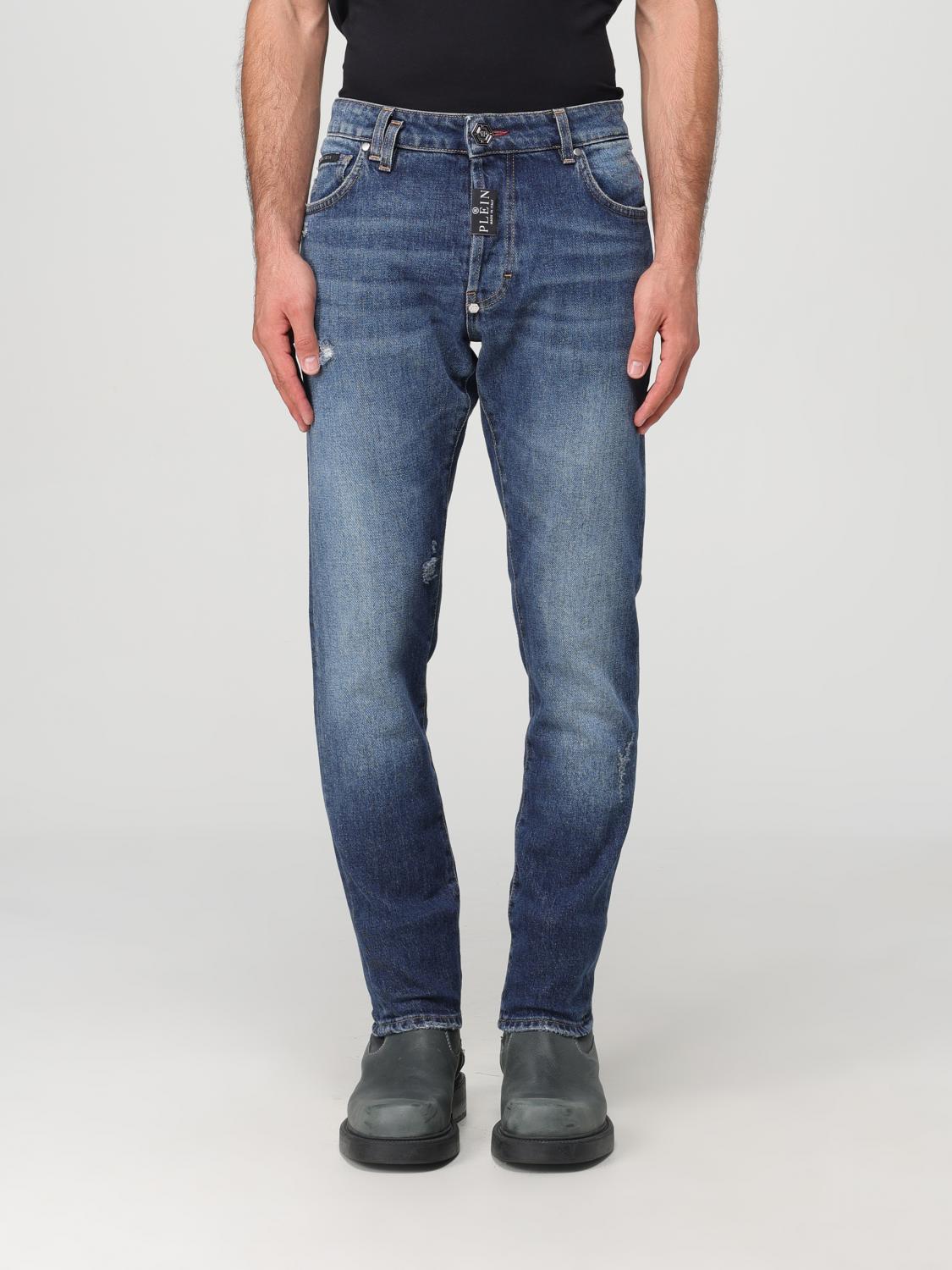 Shop Philipp Plein Jeans  Men Color Denim