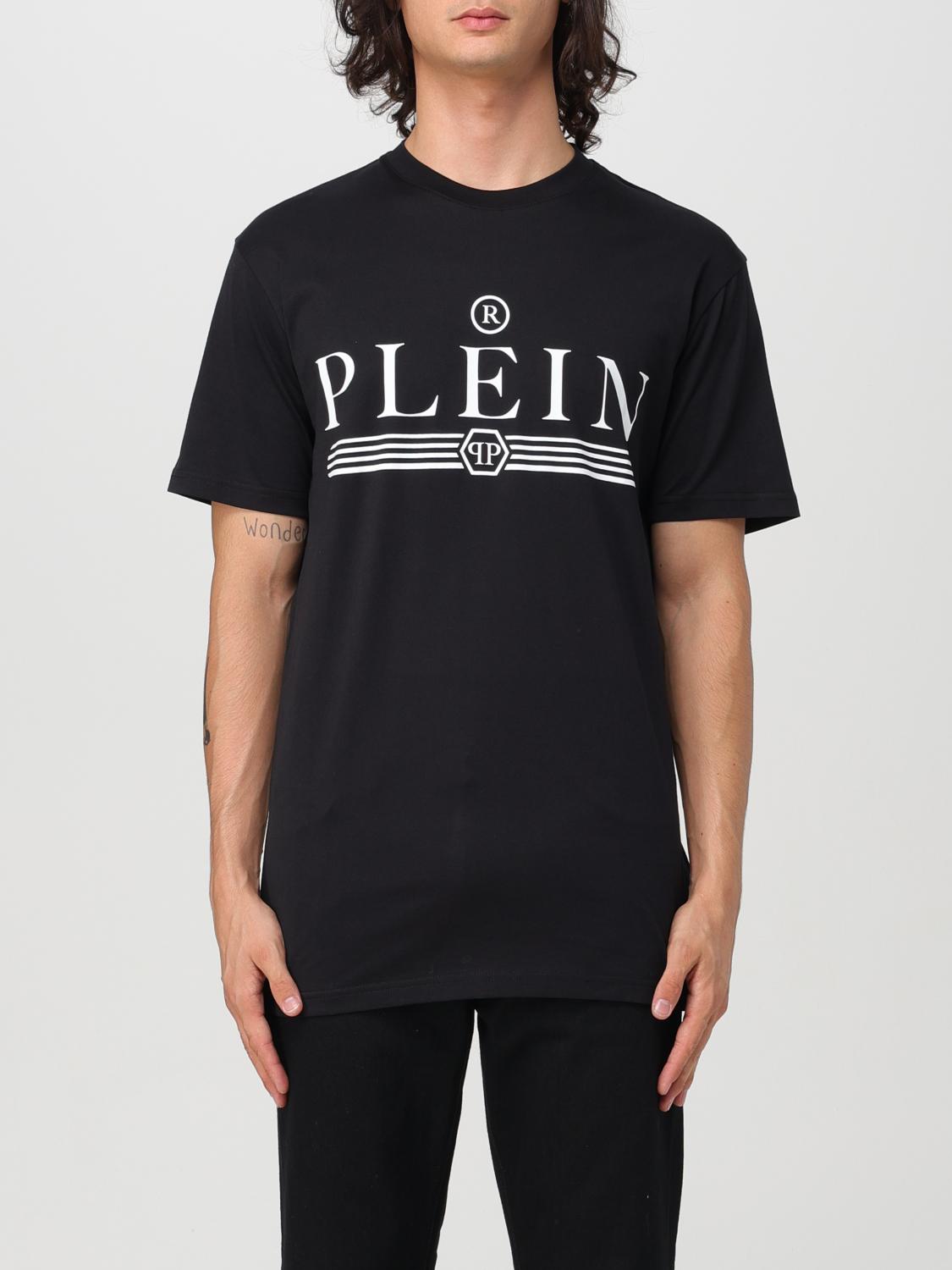 Shop Philipp Plein T-shirt  Men Color Black In Schwarz