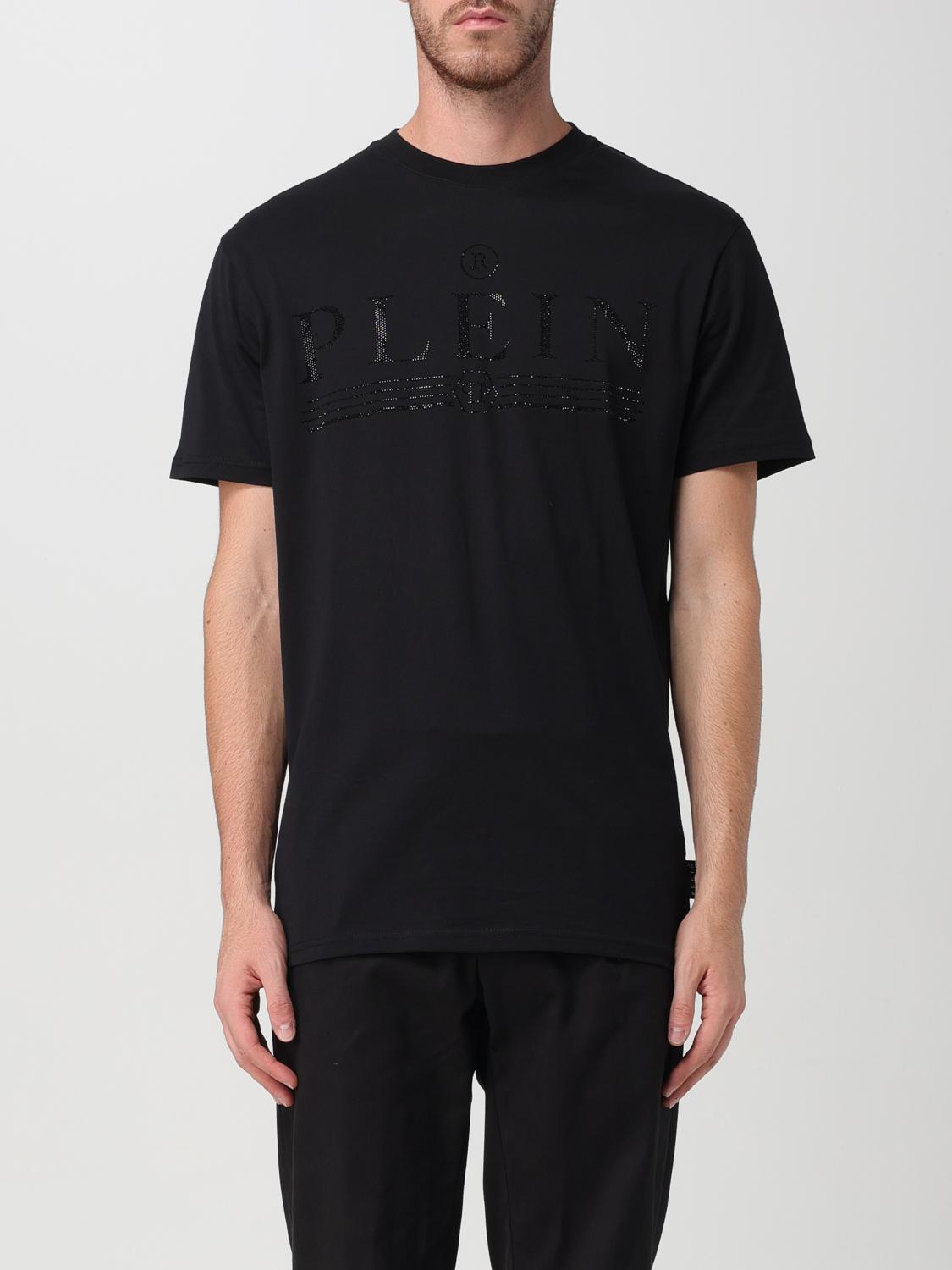 Shop Philipp Plein T-shirt  Men Color Black In Schwarz