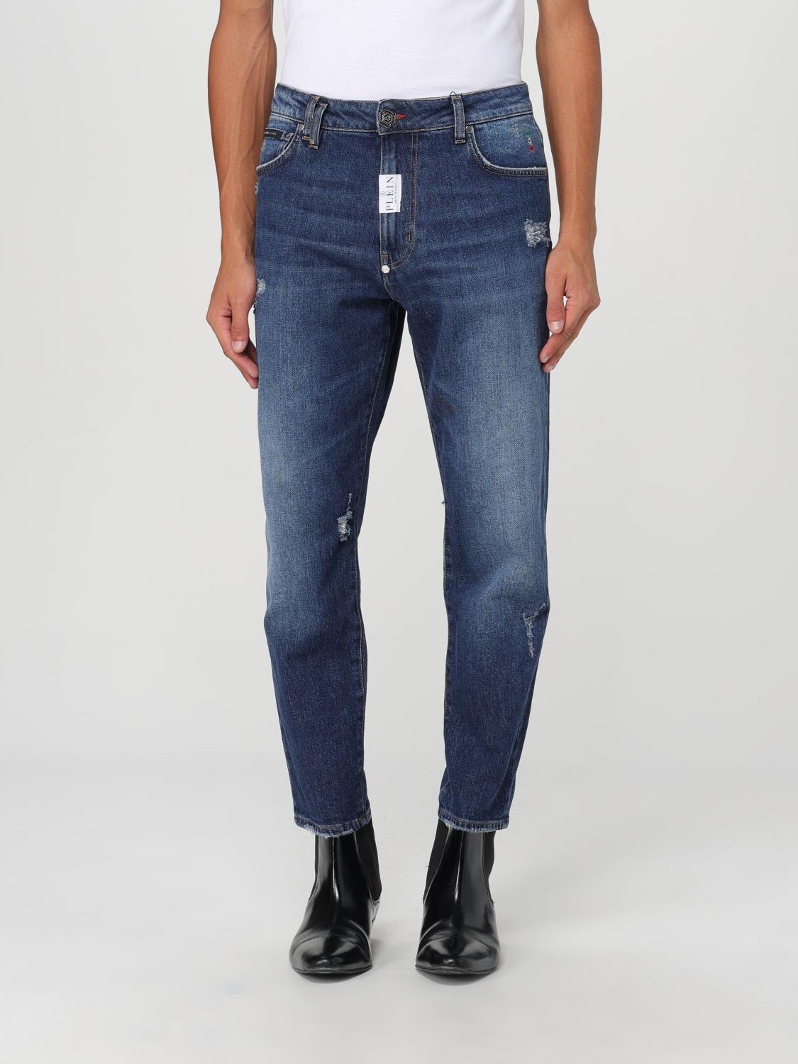 Shop Philipp Plein Jeans  Men Color Denim