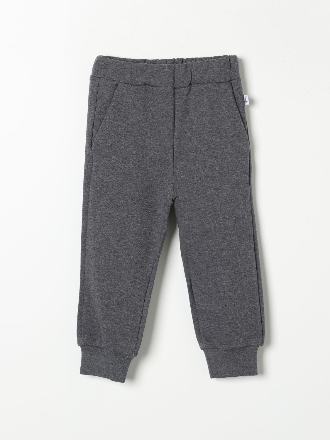 Shop Il Gufo Pants  Kids Color Charcoal