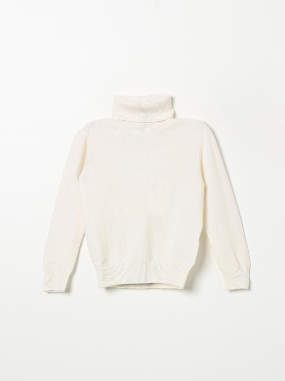 Shop Il Gufo Sweater  Kids Color White In Weiss