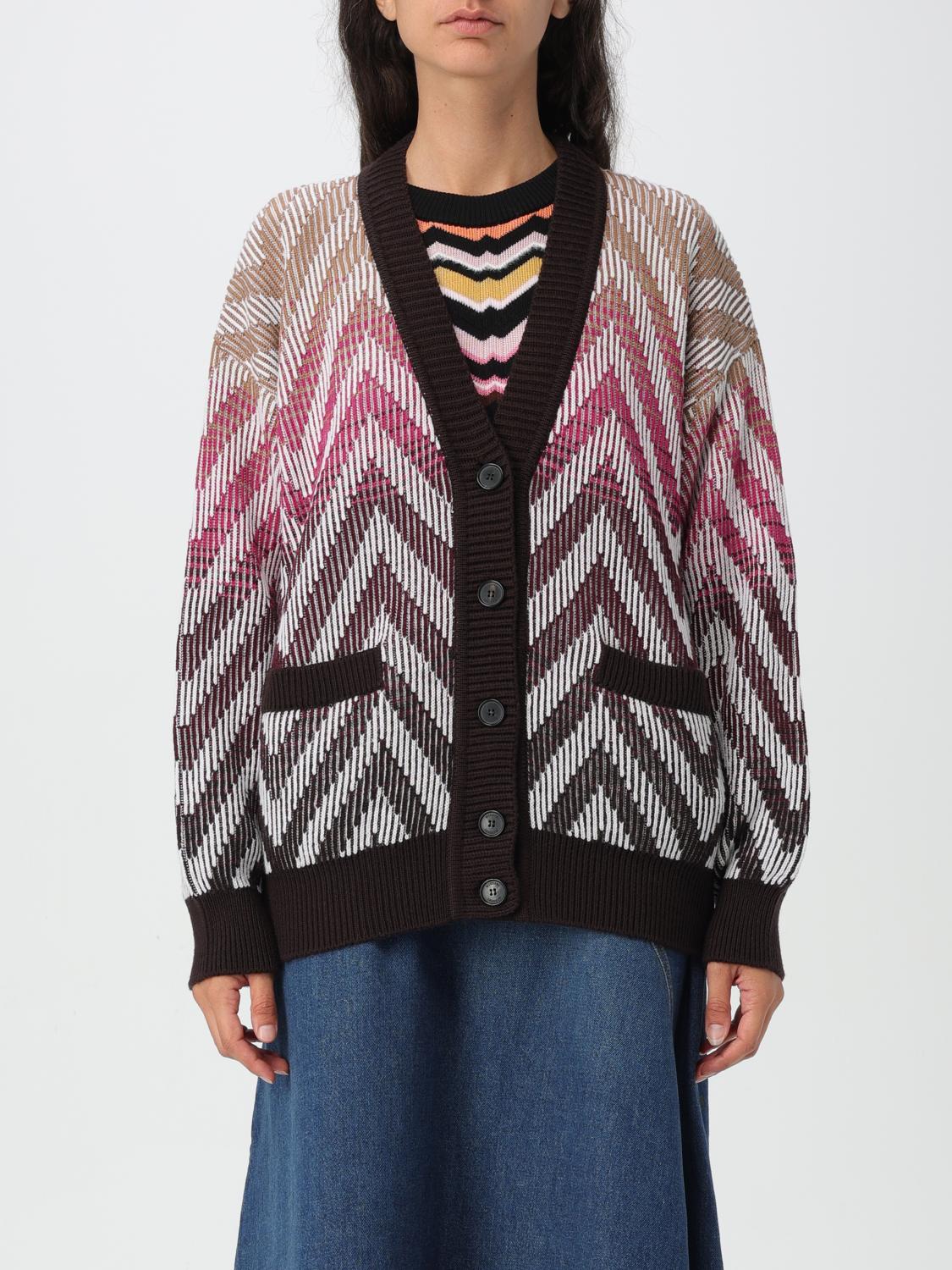 Shop Missoni Cardigan  Woman Color Multicolor In Bunt