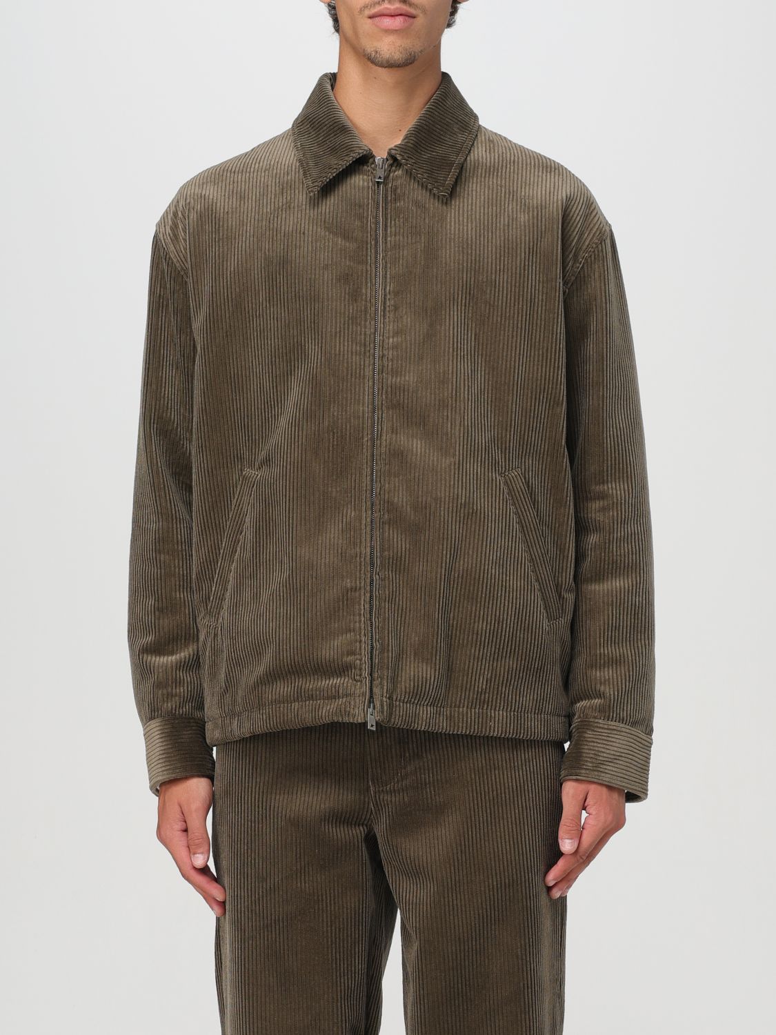 Shop Golden Goose Jacket  Men Color Olive