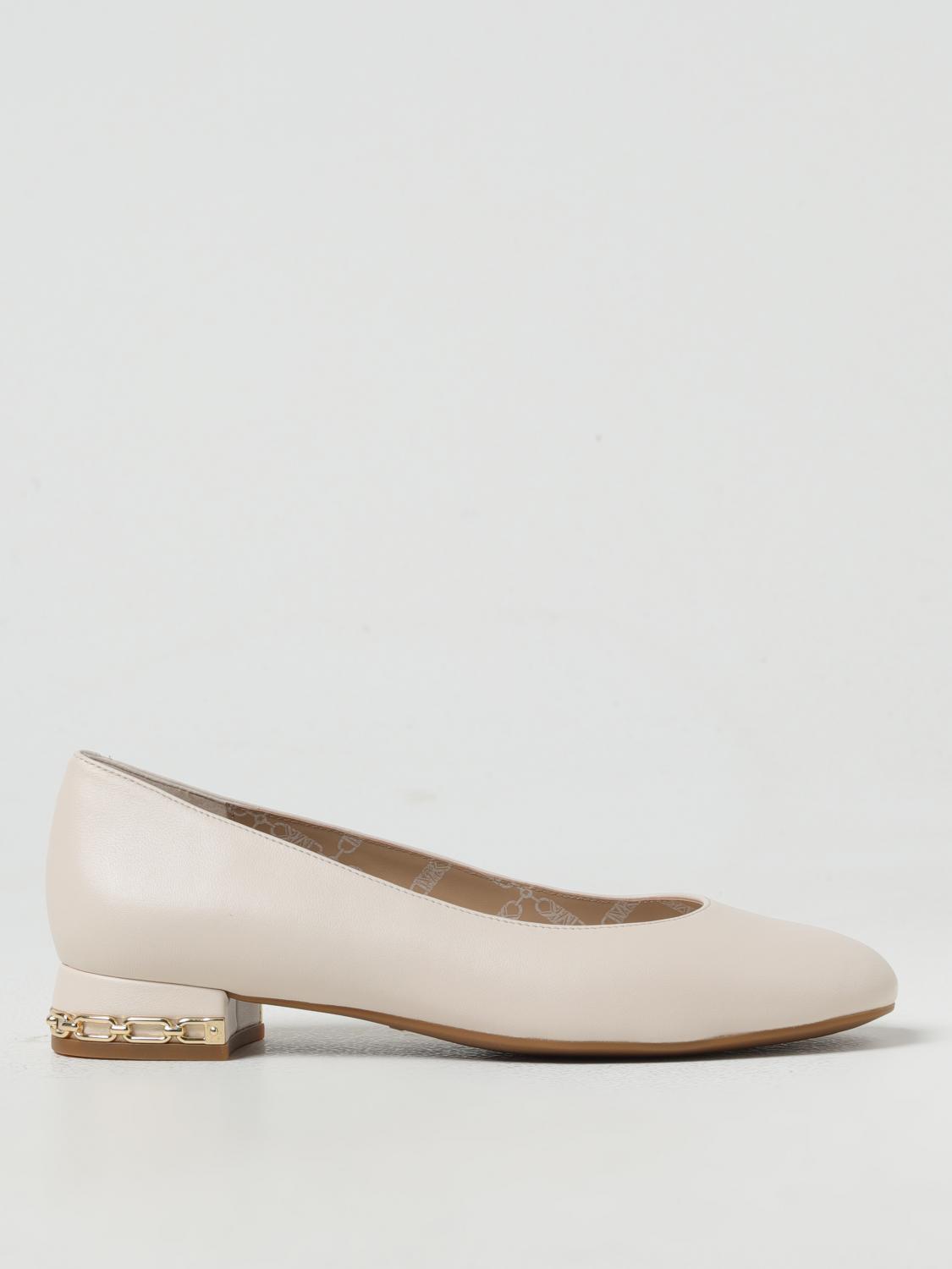 Shop Michael Michael Kors Ballet Flats  Woman Color Cream