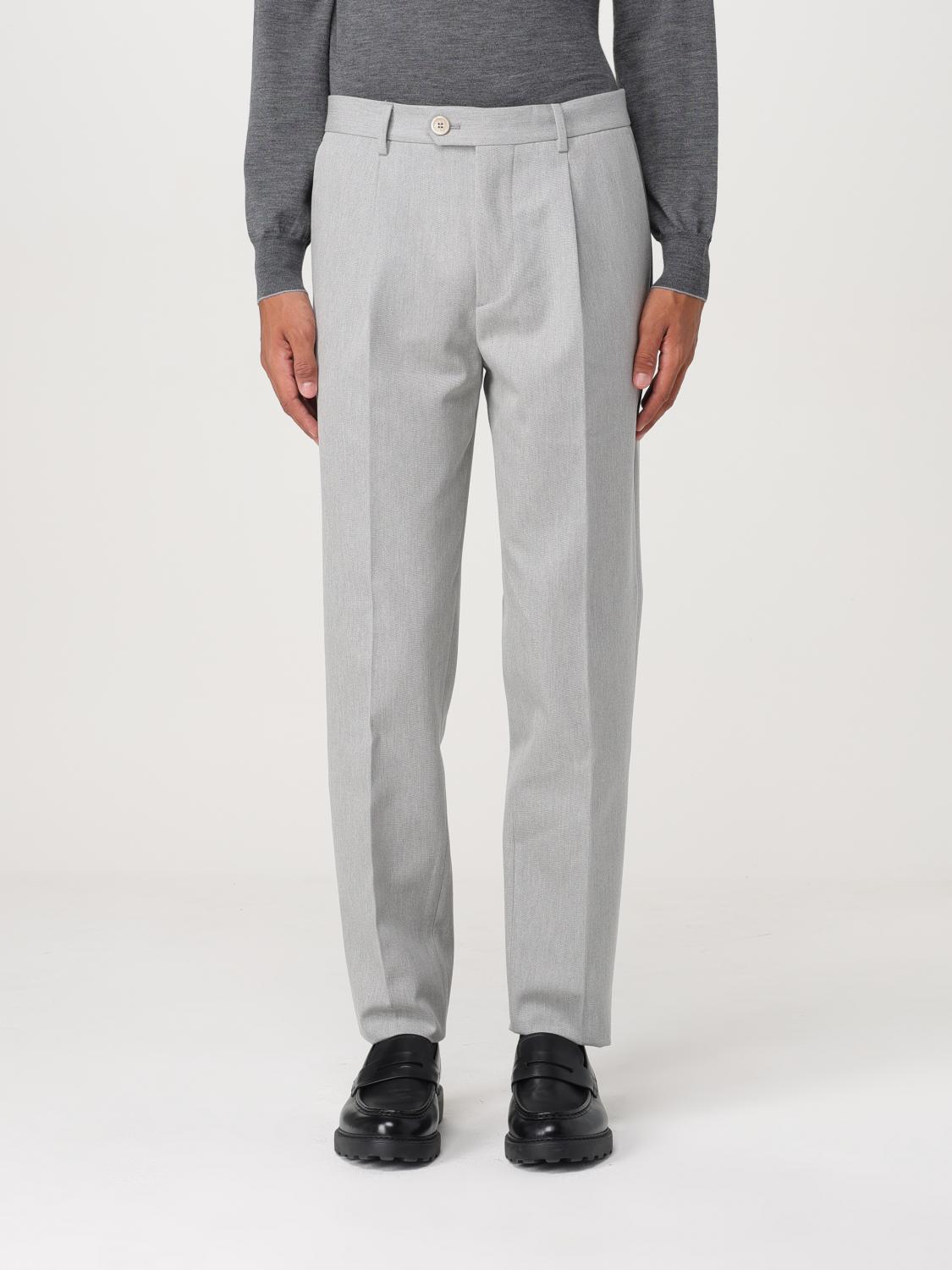 Brunello Cucinelli Pants Men Color Grey In Grau