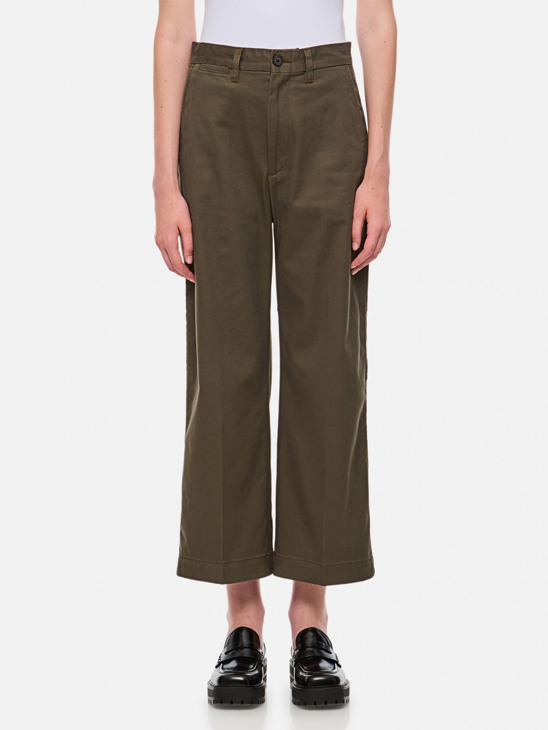 Shop Polo Ralph Lauren Pants  Woman Color Green In Grün