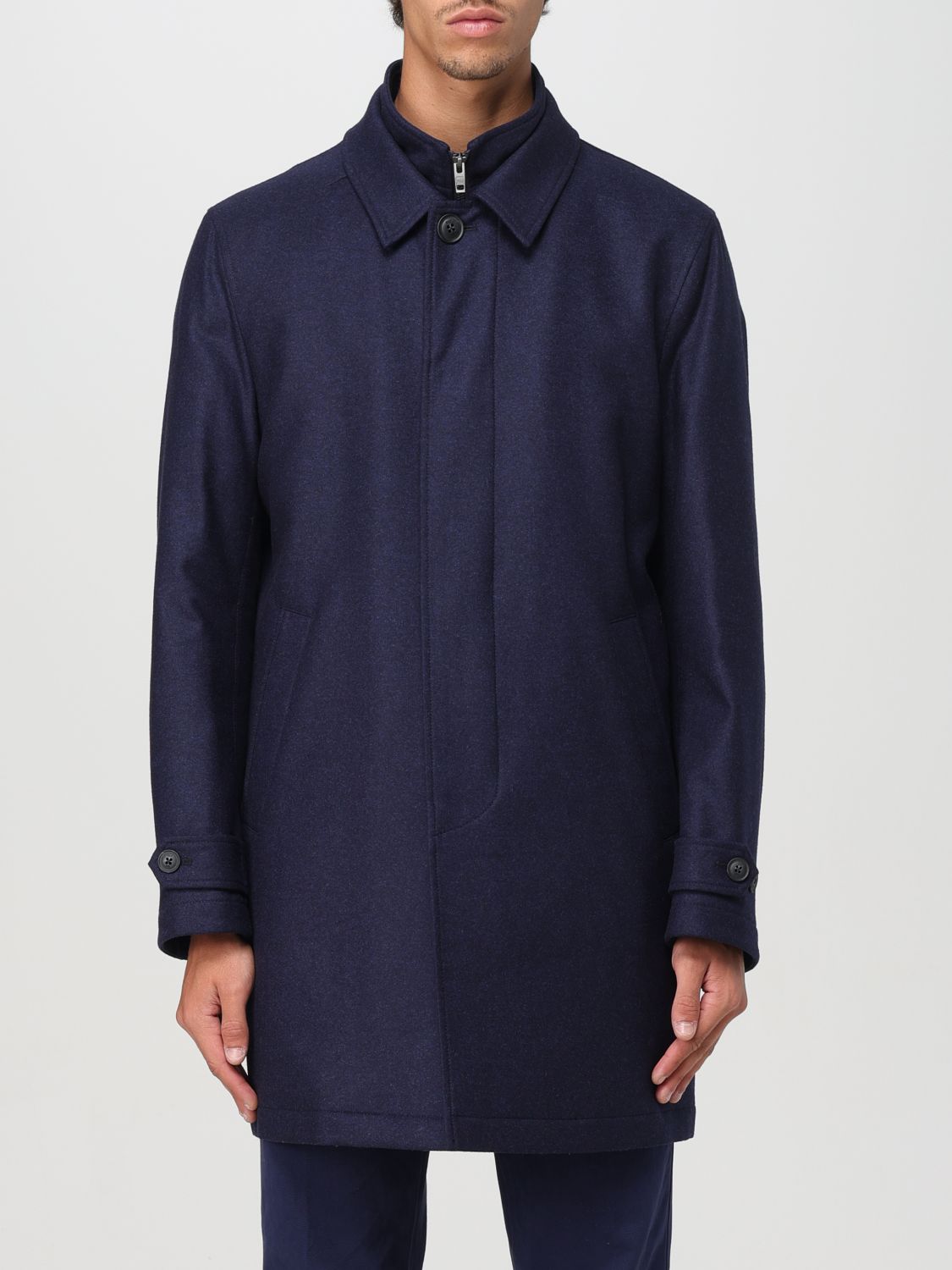 Shop Fay Jacket  Men Color Blue In Blau