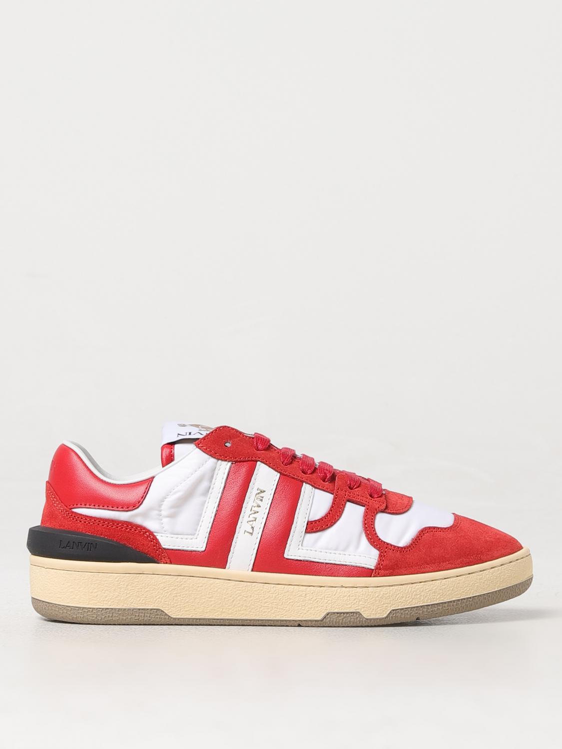 Shop Lanvin Sneakers  Woman Color Red In Rot