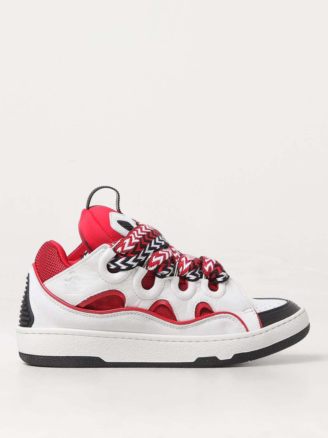 Shop Lanvin Sneakers  Woman Color Red In Rot