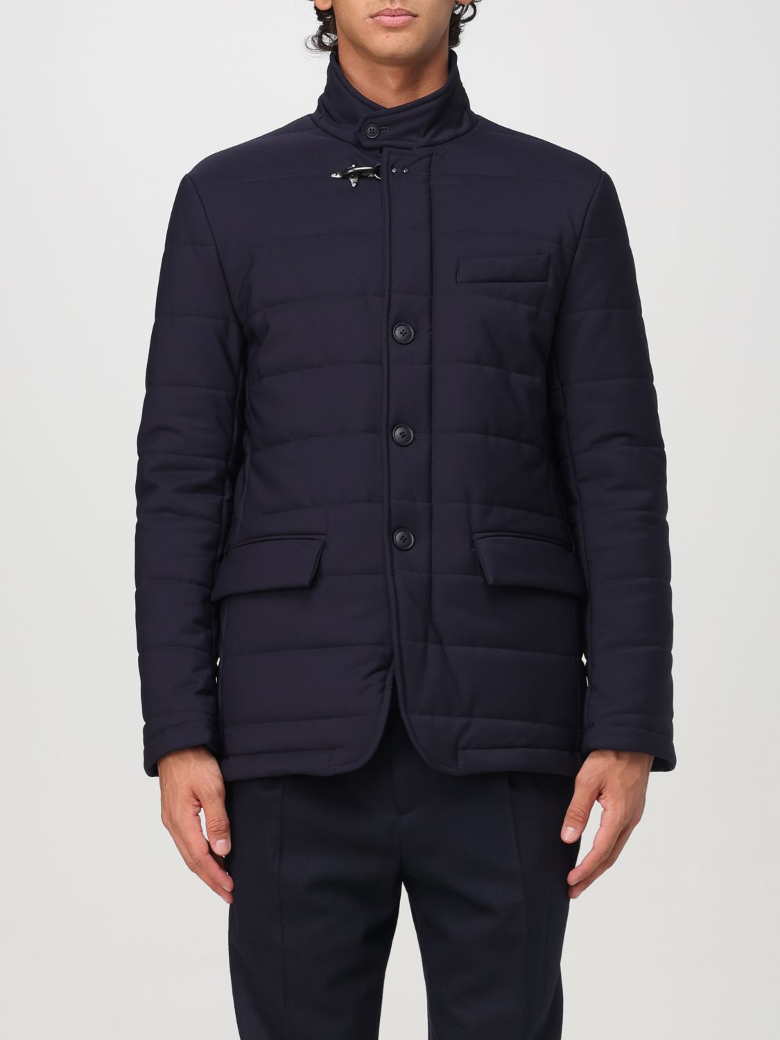 Shop Fay Jacket  Men Color Blue In Blau