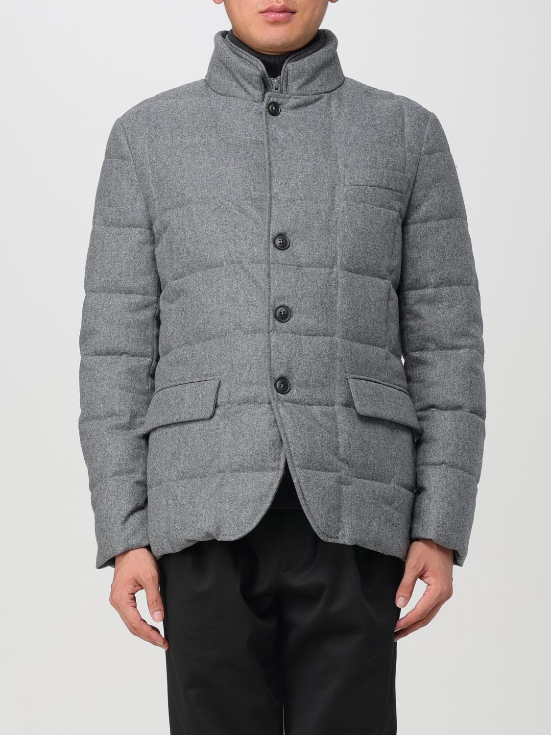 Shop Fay Jacket  Men Color Smoke Grey In Anthrazit