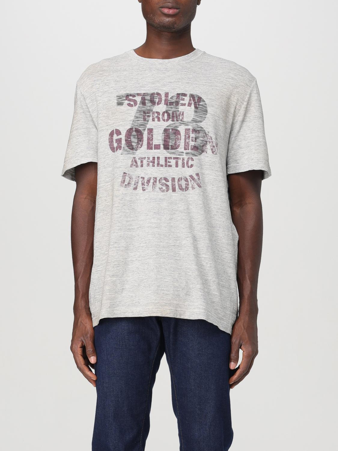 Shop Golden Goose T-shirt  Men Color Grey In Grau