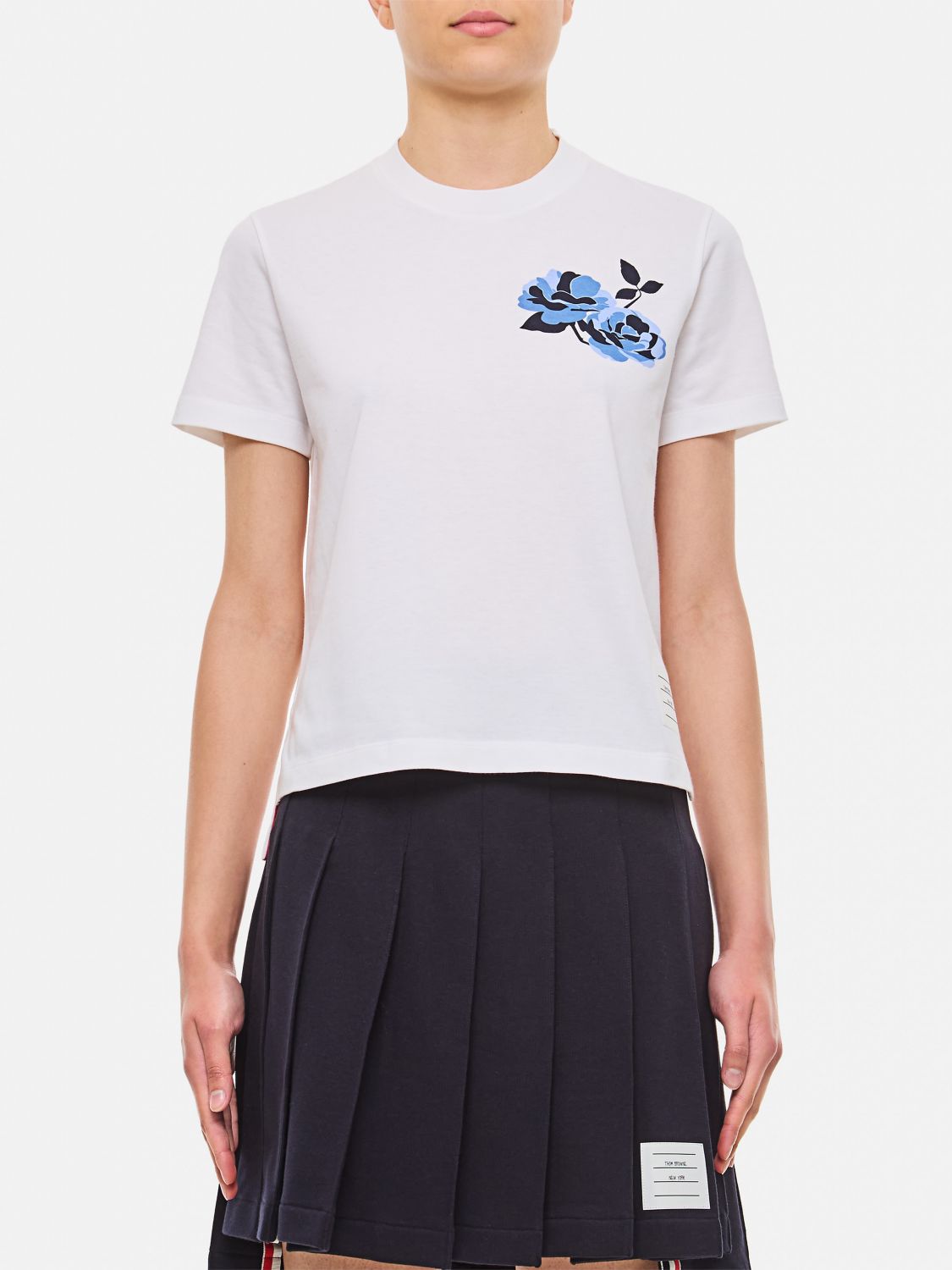 Shop Thom Browne T-shirt  Woman Color White In Weiss