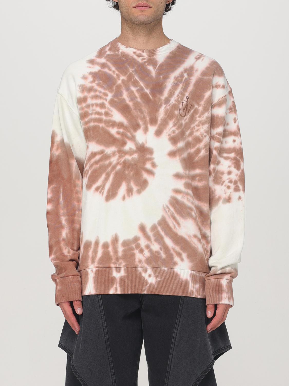 Jw Anderson Cat Print Tie-dye Sweatshirt<br/> In 棕色