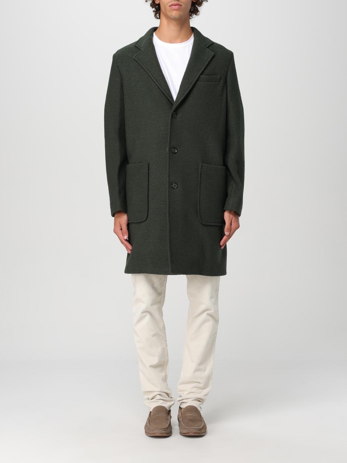 Shop Paolo Pecora Coat  Men Color Green In Grün