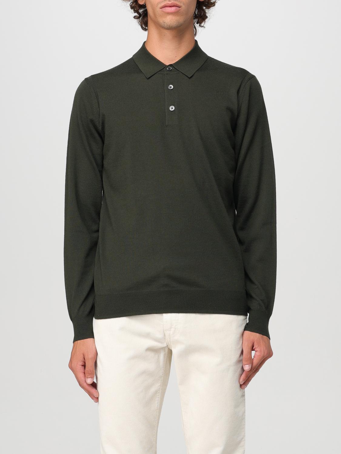 Shop Paolo Pecora Polo Shirt  Men Color Green In Grün