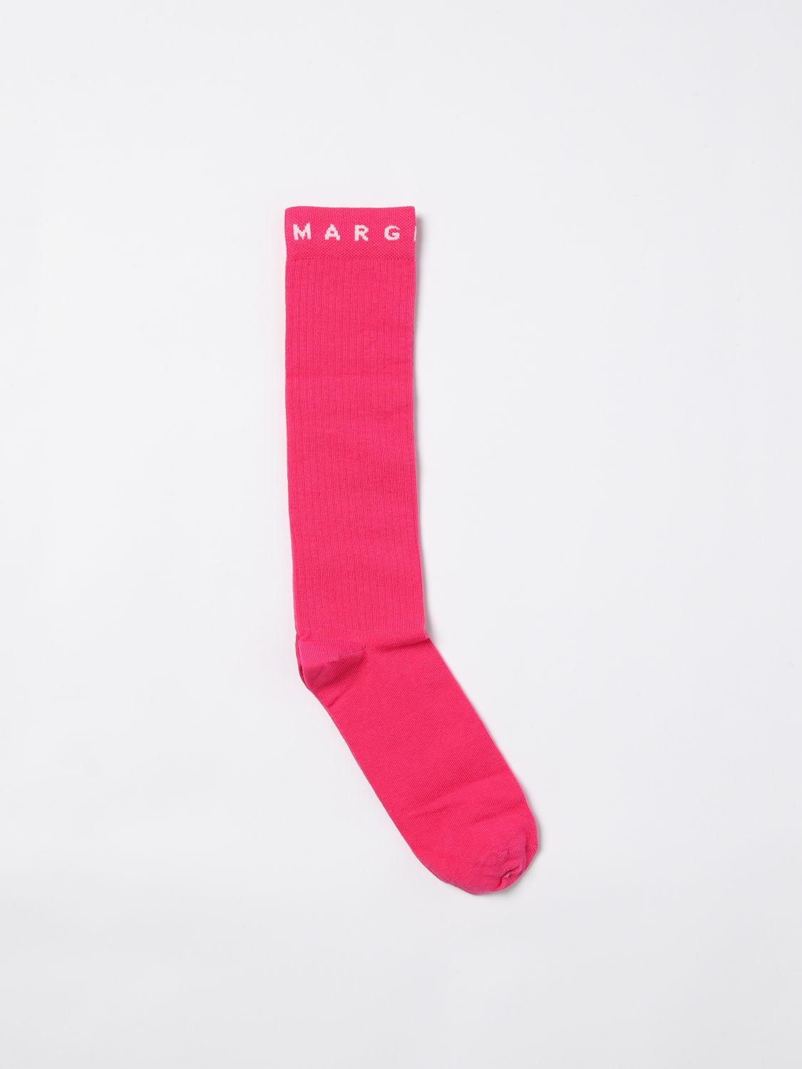 Shop Mm6 Maison Margiela Girls' Socks  Kids Color Fuchsia