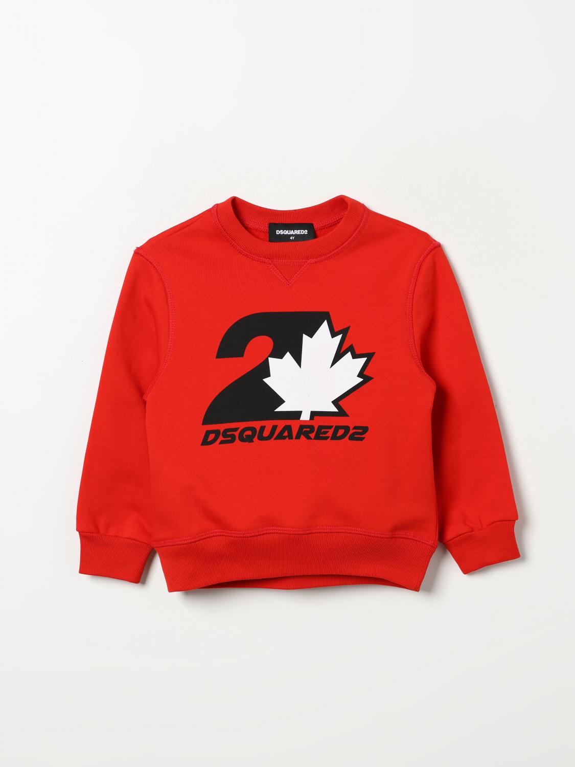 Shop Dsquared2 Sweater  Kids Color Red In Rot