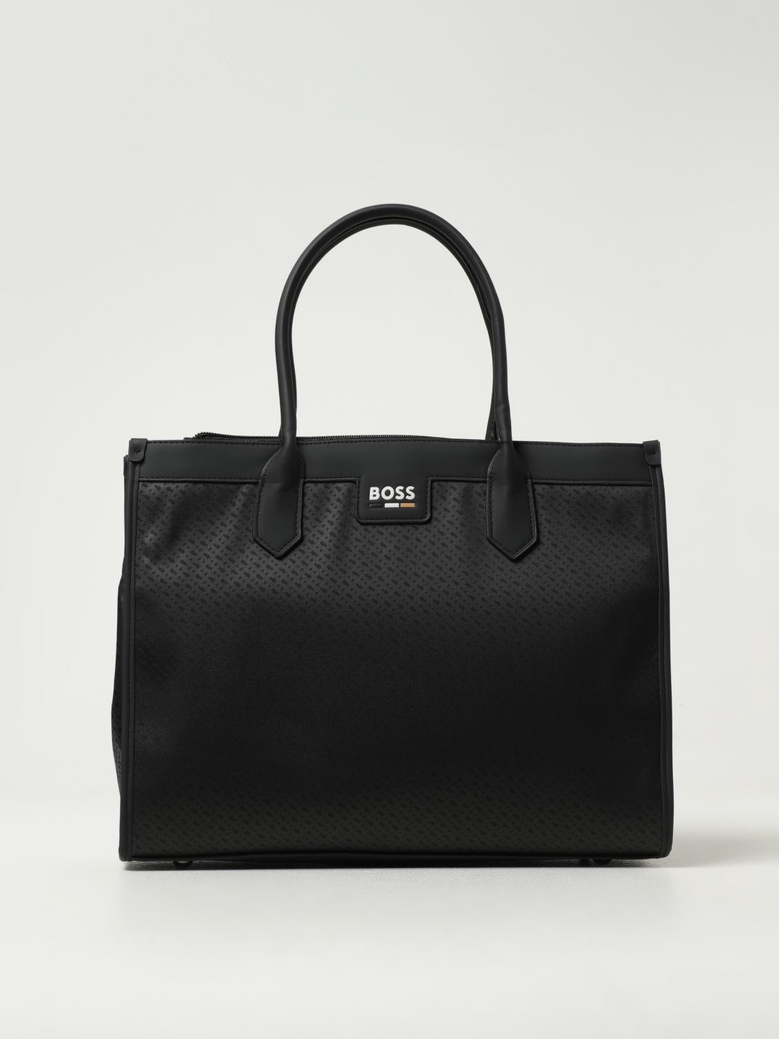 Shop Hugo Boss Duffel Bag Boss Kids Color Black In Schwarz