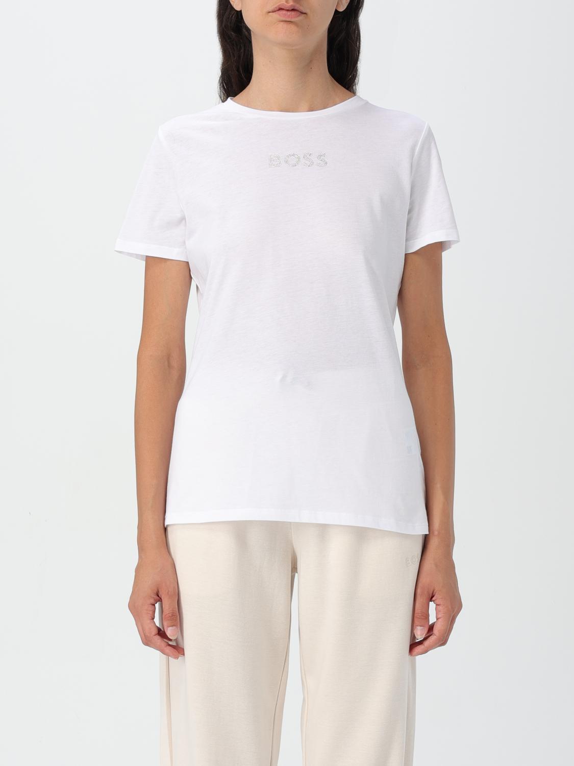 Shop Hugo Boss T-shirt Boss Woman Color White In Weiss