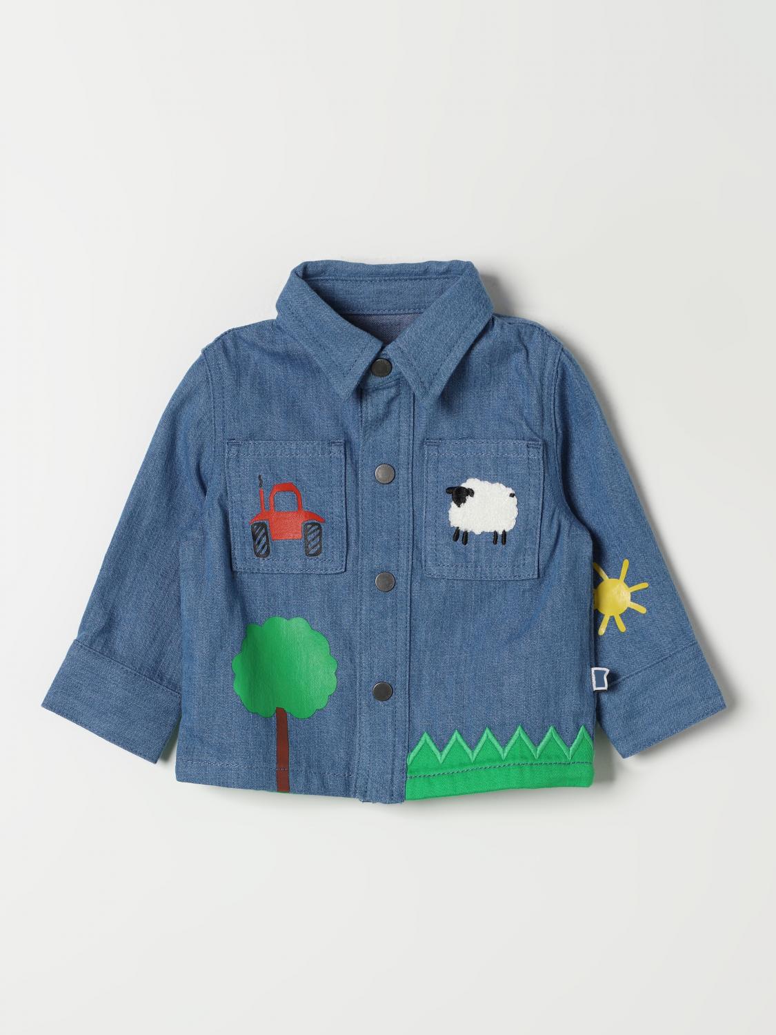 Shop Stella Mccartney Shirt  Kids Kids Color Blue