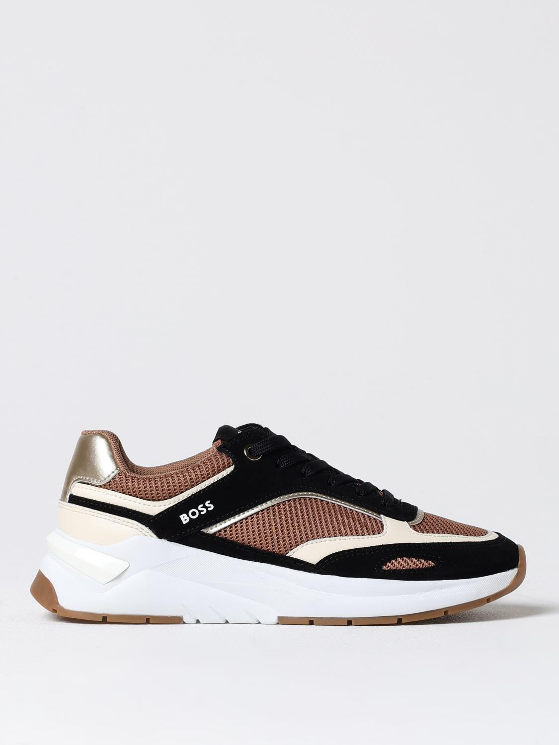 Shop Hugo Boss Sneakers Boss Woman Color Beige