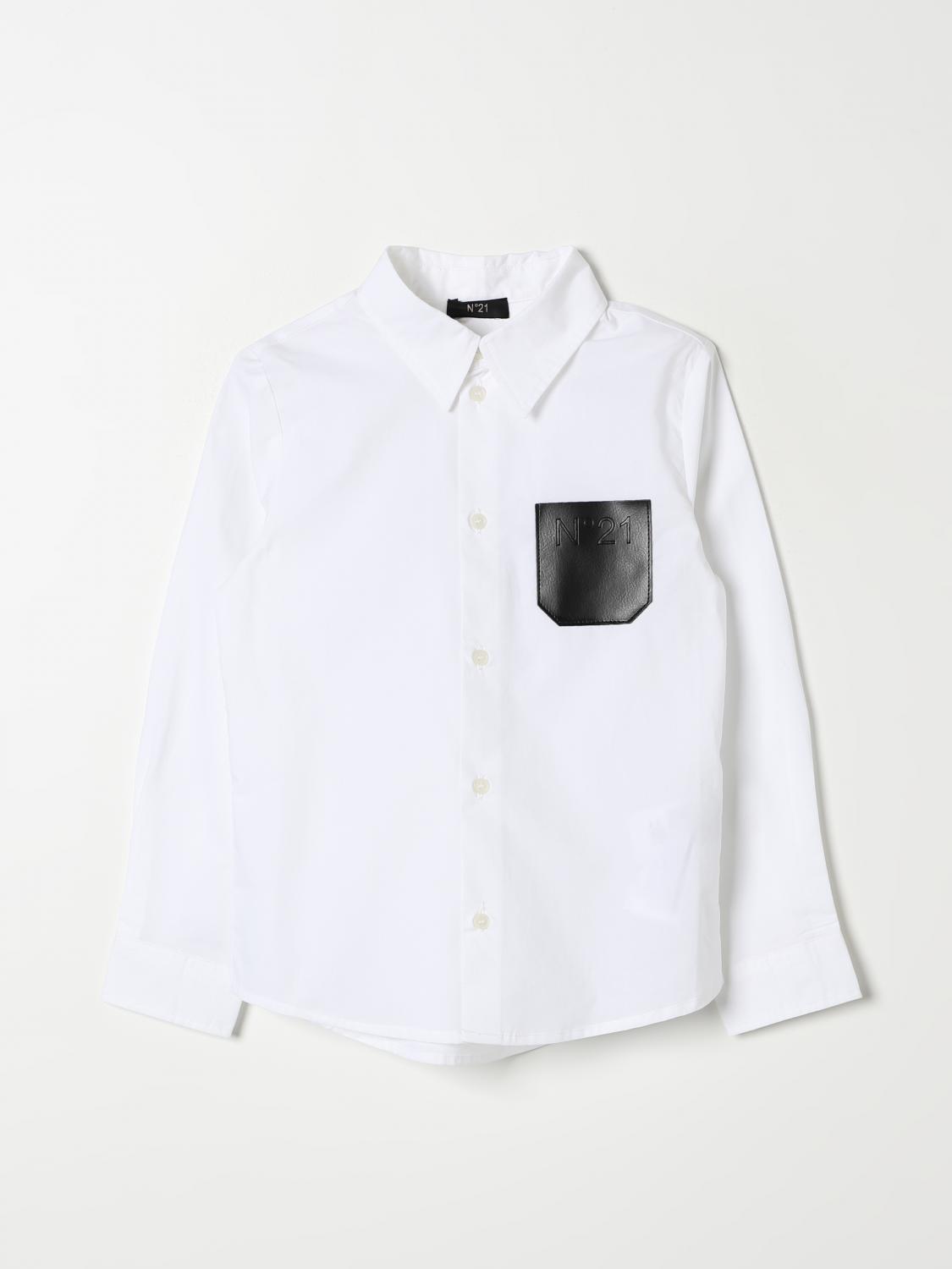 Shop N°21 Shirt N° 21 Kids Color White In Weiss