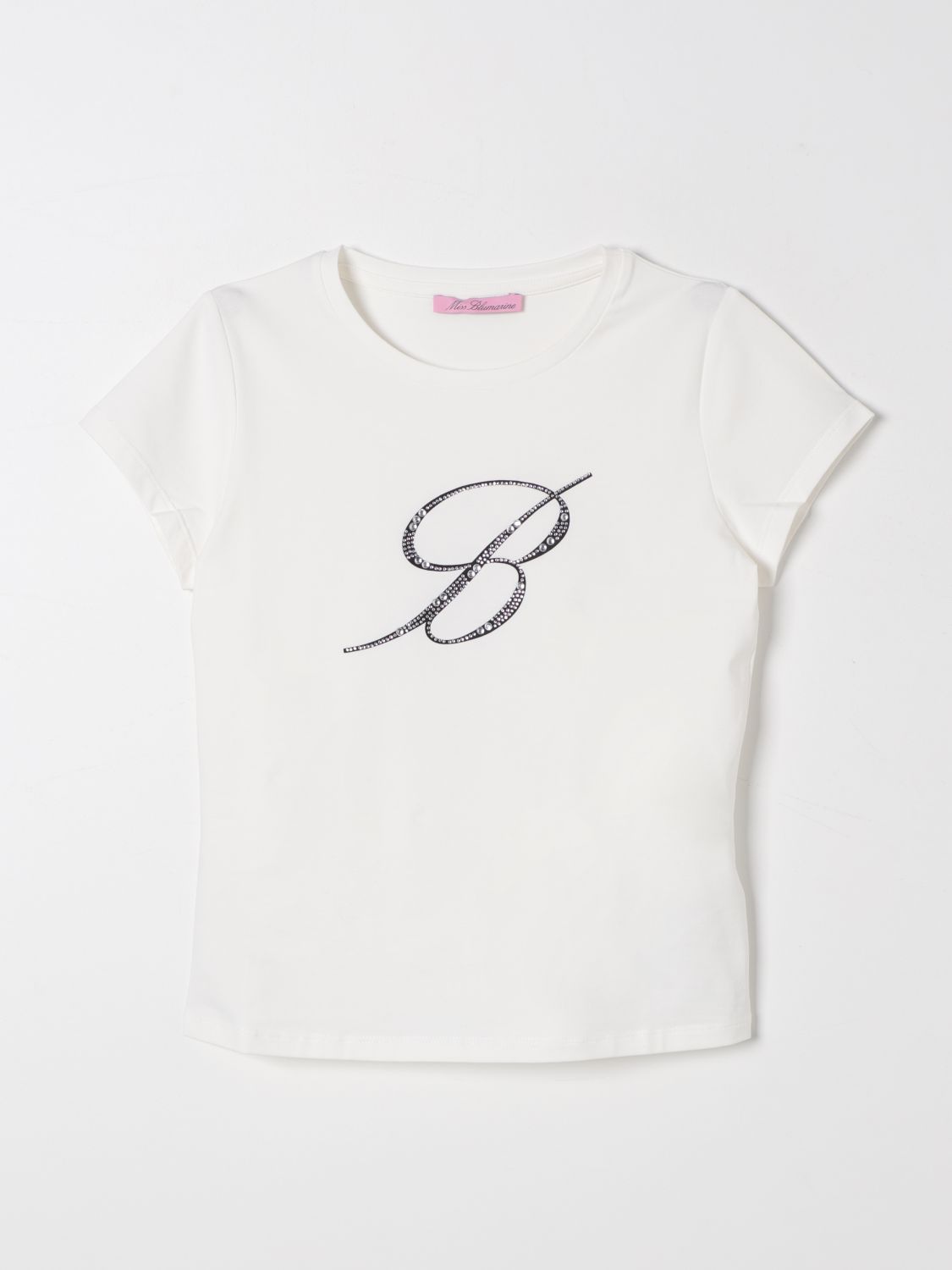 Shop Miss Blumarine T-shirt  Kids Color White In Weiss