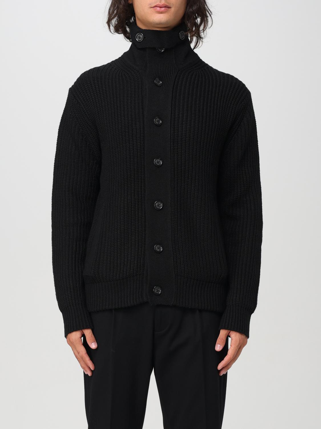 Shop Paolo Pecora Cardigan  Men Color Black In Schwarz