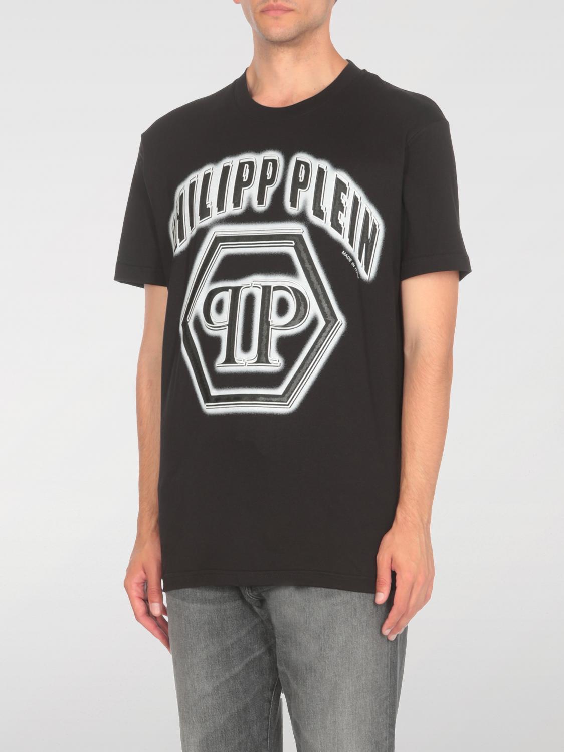 Philipp Plein Logo Print T-shirt In Schwarz