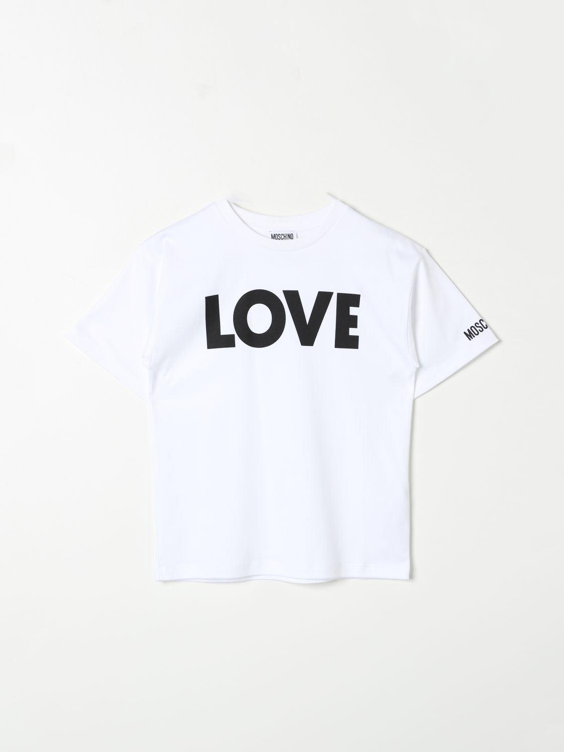 Shop Moschino T-shirt  Kids Color White In Weiss