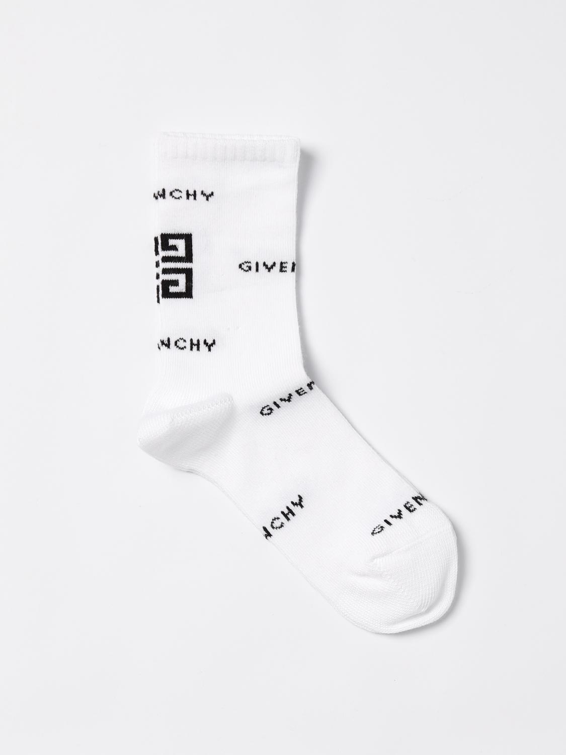 Shop Givenchy Socks  Kids Color White In Weiss