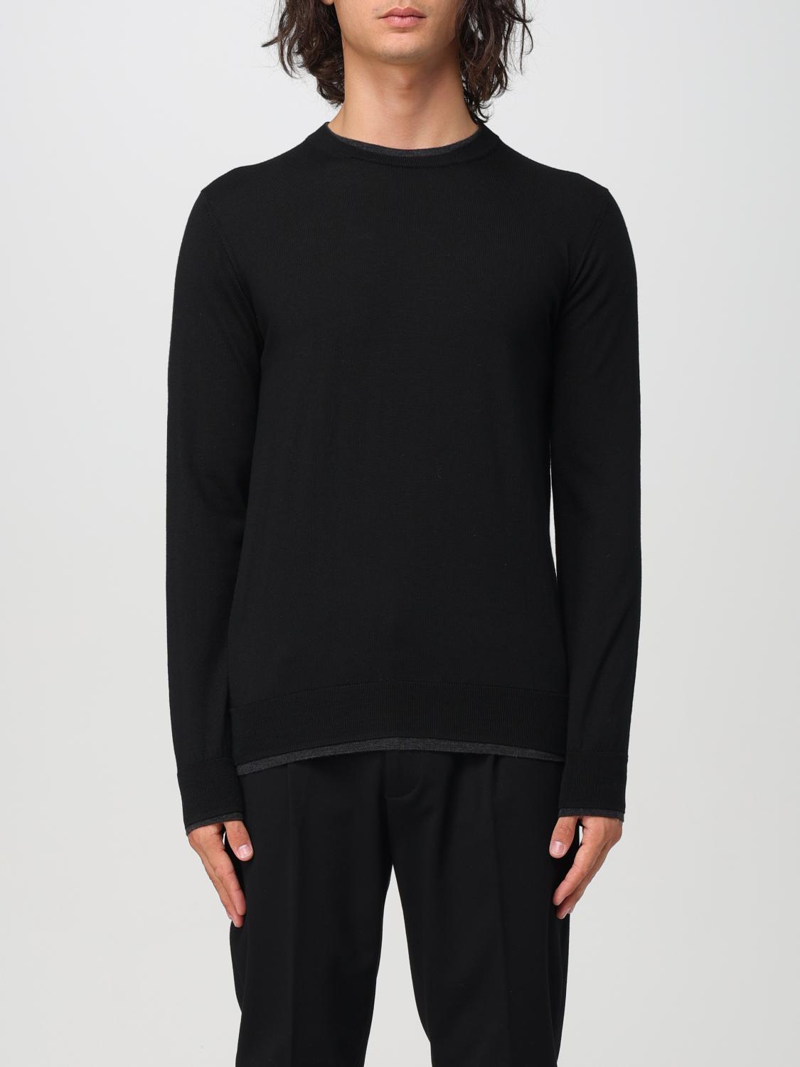 Shop Paolo Pecora Sweater  Men Color Black In Schwarz