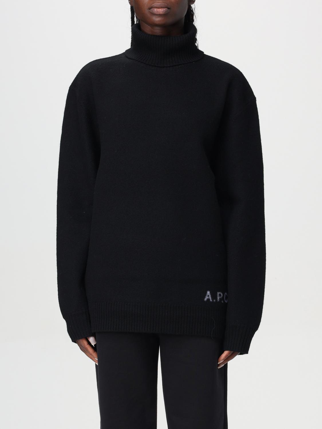 Shop Apc Sweater A.p.c. Woman Color Black In Schwarz