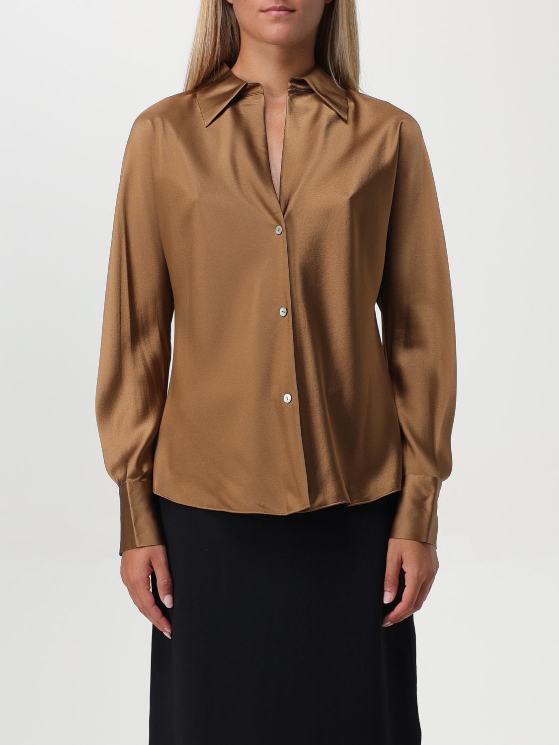 Shop Vince Shirt  Woman Color Camel