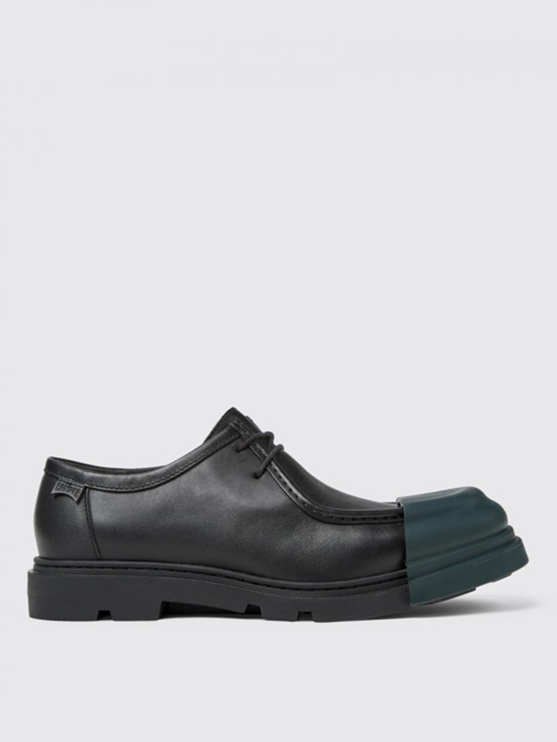 Camper Junction Leather Derby Shoes In Schwarz