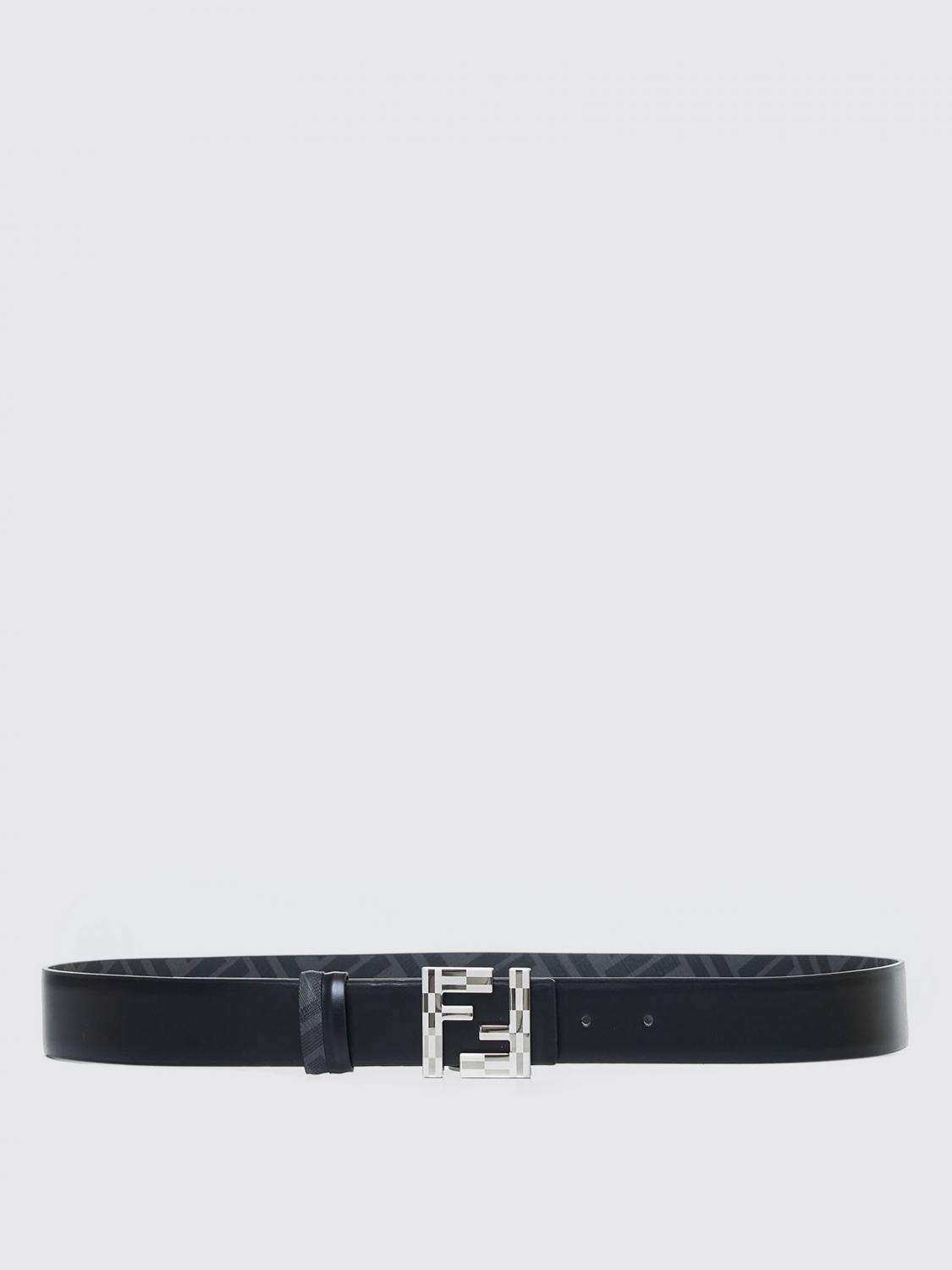 Belt FENDI Men color Black