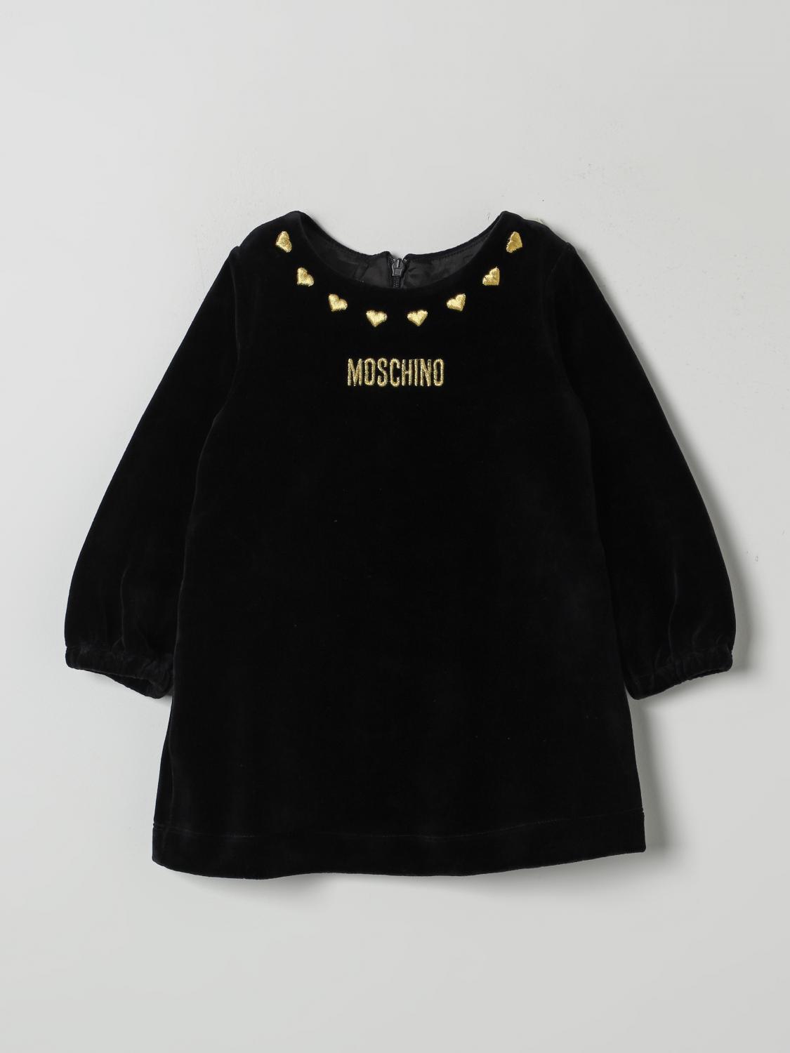 Shop Moschino Romper  Kids Color Black In Schwarz