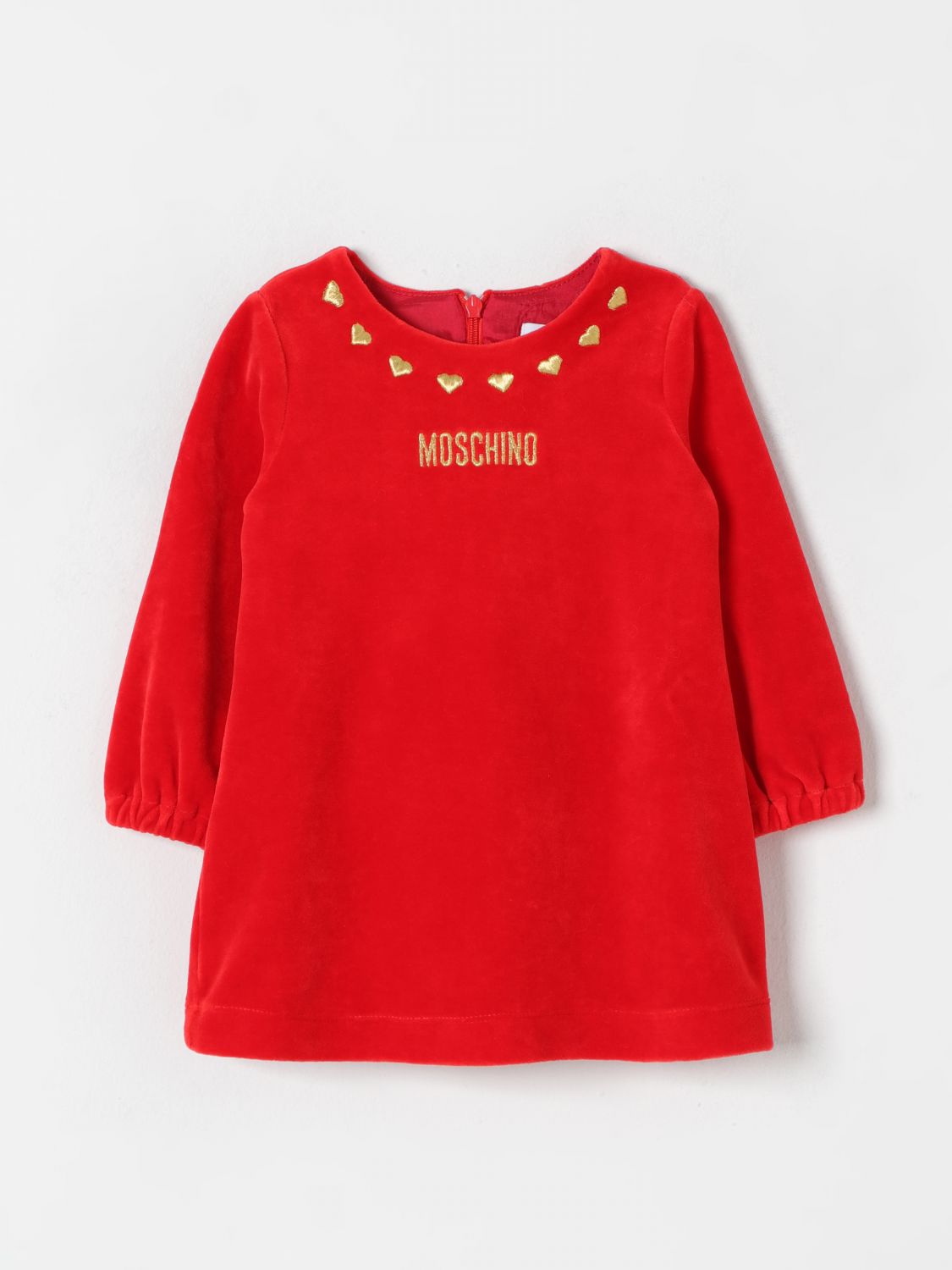 Shop Moschino Romper  Kids Color Red In Rot