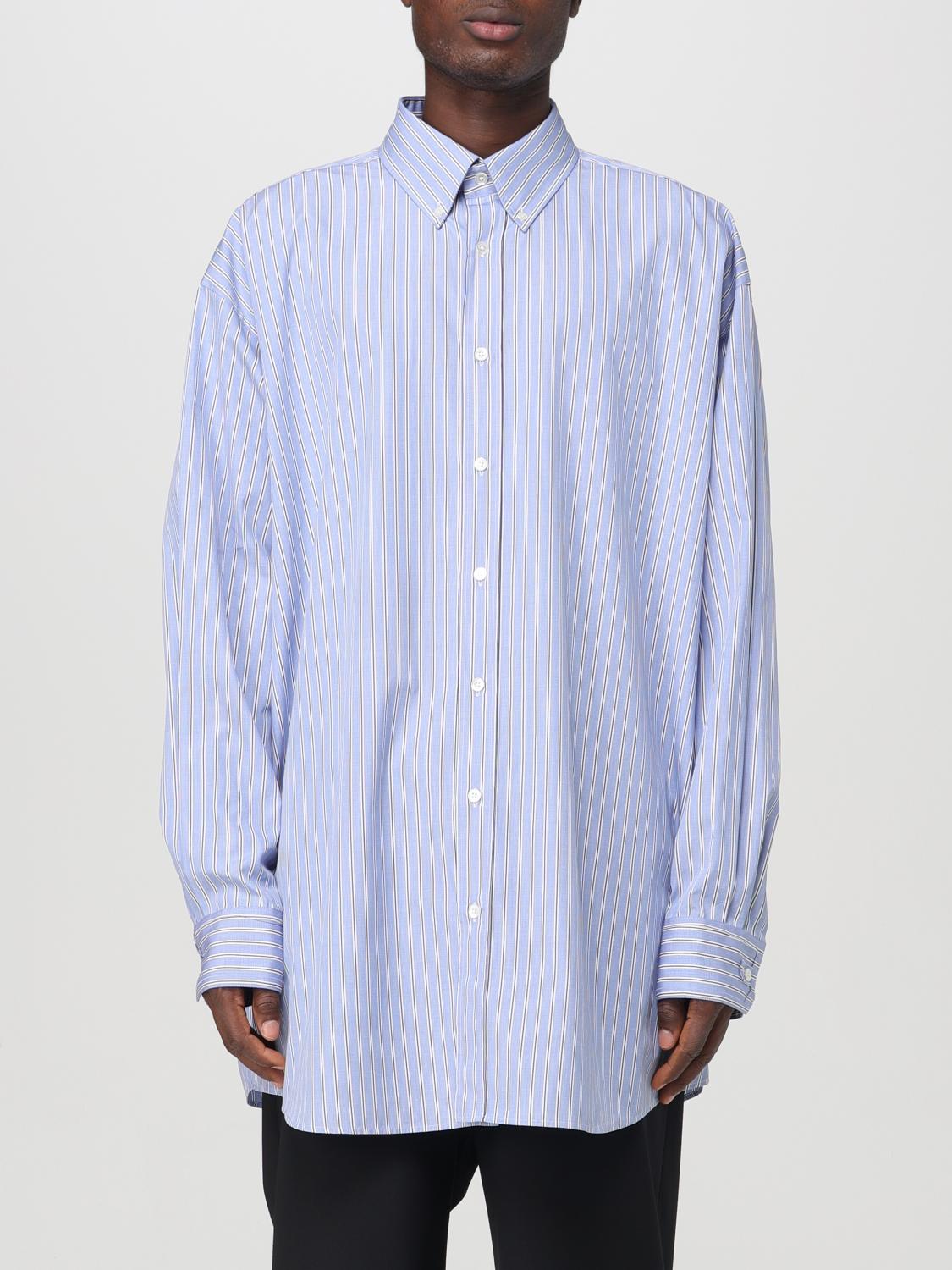 Shop Maison Margiela Shirt  Men Color Blue In Blau