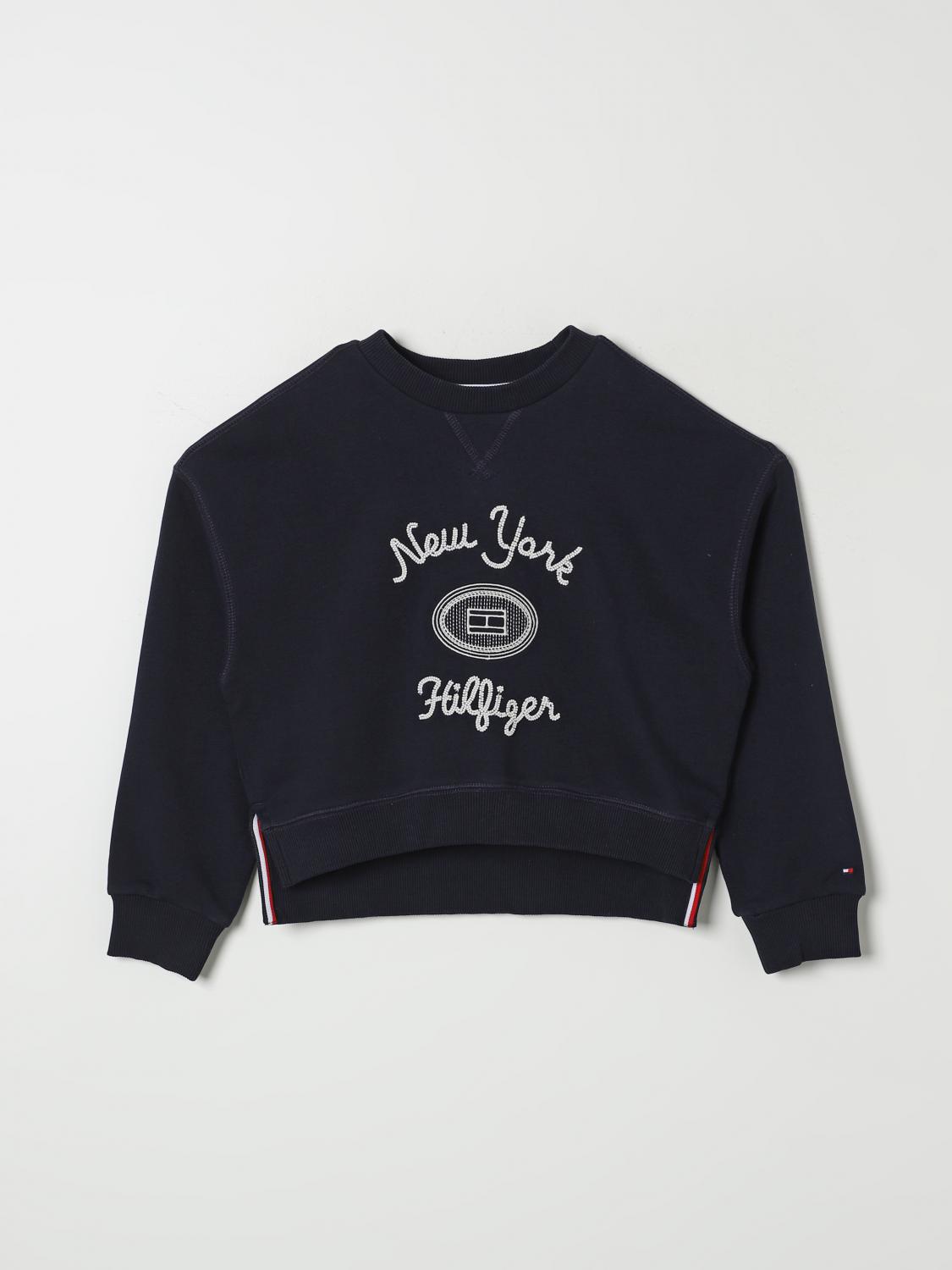 Shop Tommy Hilfiger Sweater  Kids Color Blue In Blau